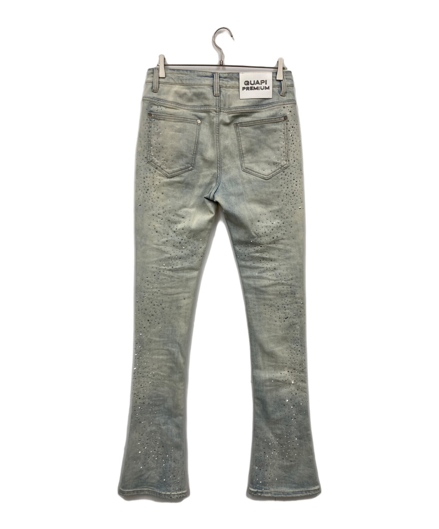 中古・古着通販】guapi (グアピ) ラインストーンパンツ スカイブルー