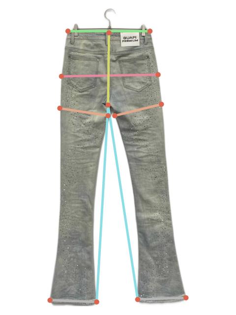 中古・古着通販】guapi (グアピ) ラインストーンパンツ スカイブルー