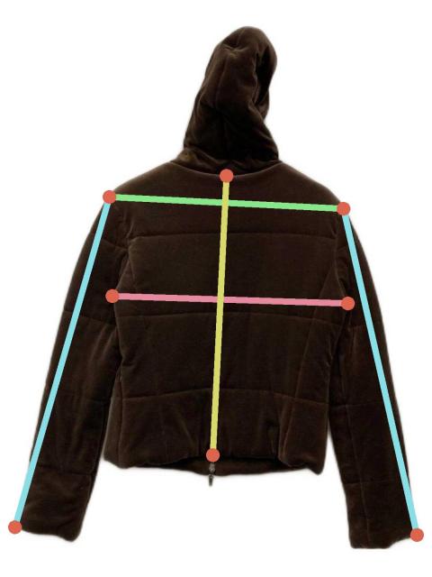 中古・古着通販】FOXEY (フォクシー) ベロアパーカー グリーン サイズ