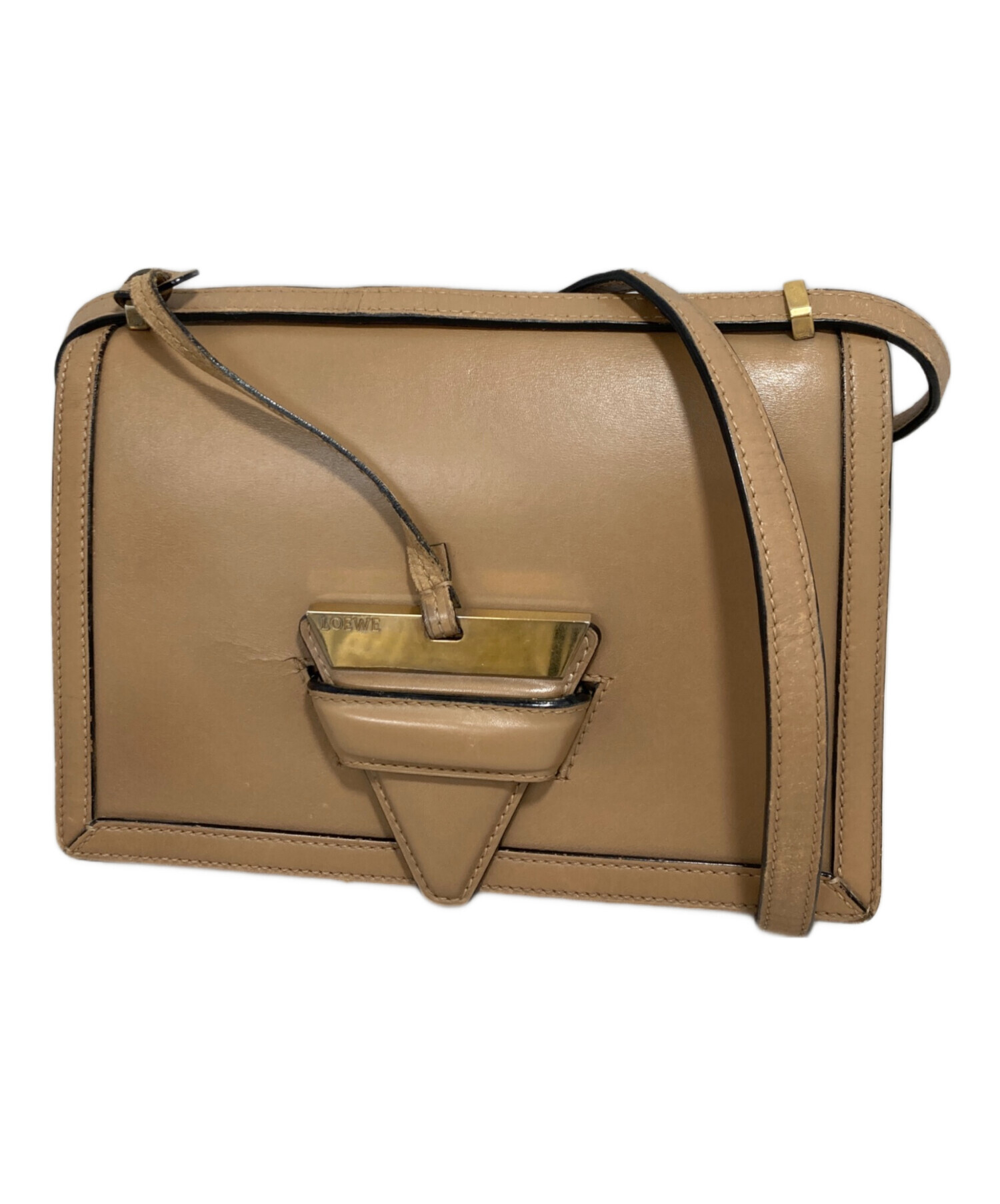 中古・古着通販】LOEWE (ロエベ) バルセロナショルダーバッグ ベージュ