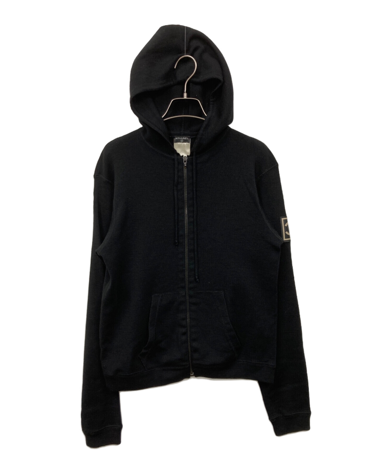 中古・古着通販】CHANEL (シャネル) ココマークパッチ ジップニット