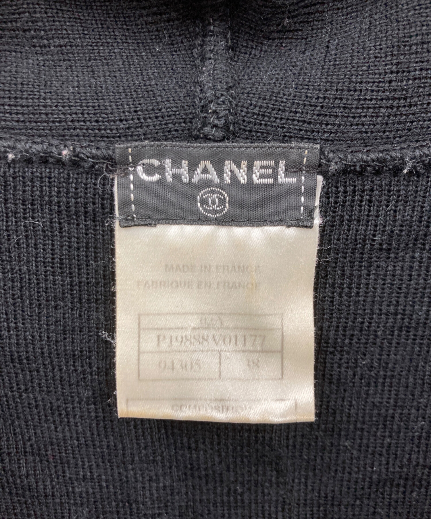 中古・古着通販】CHANEL (シャネル) ココマークパッチ ジップニット