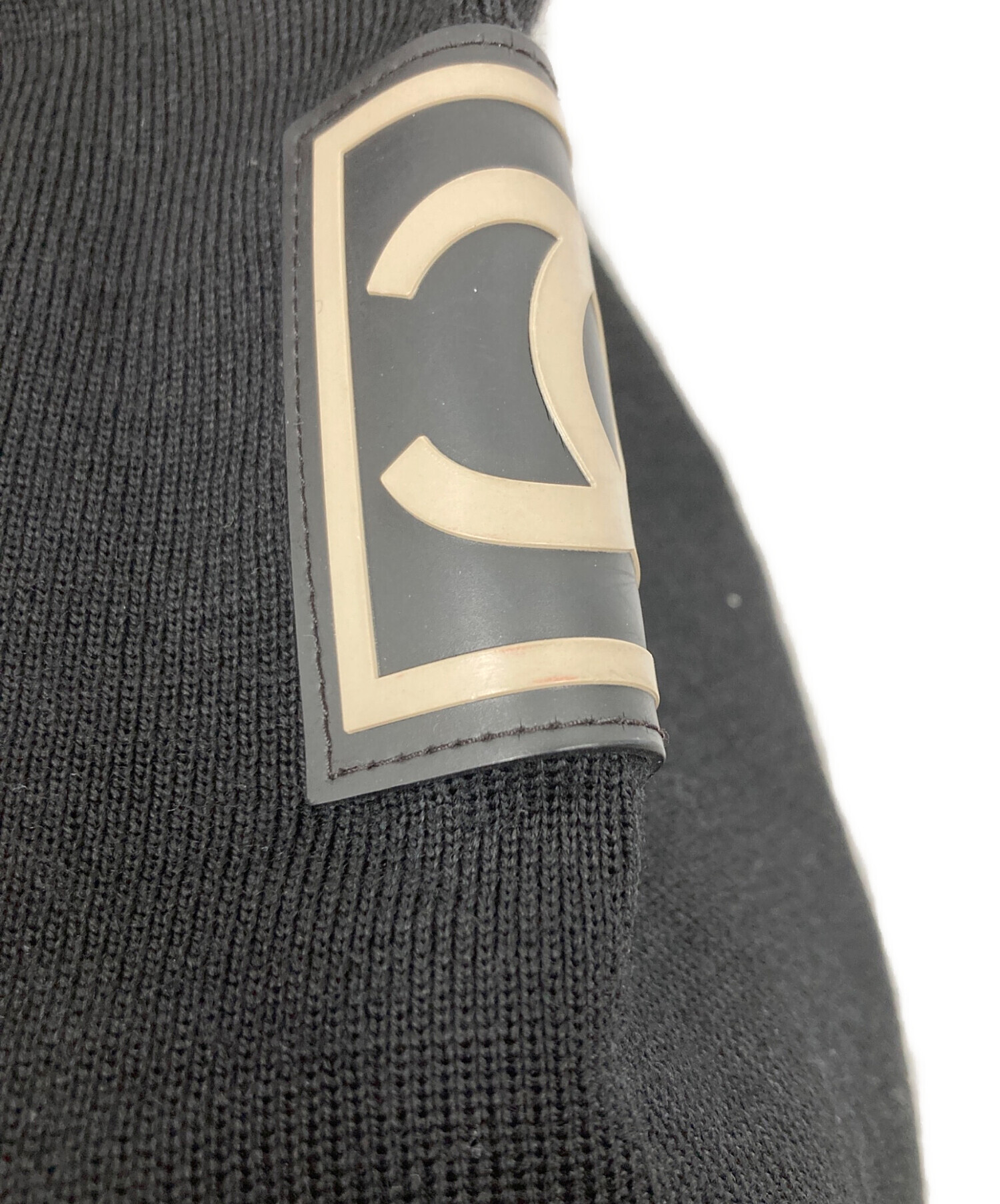 中古・古着通販】CHANEL (シャネル) ココマークパッチ ジップニット