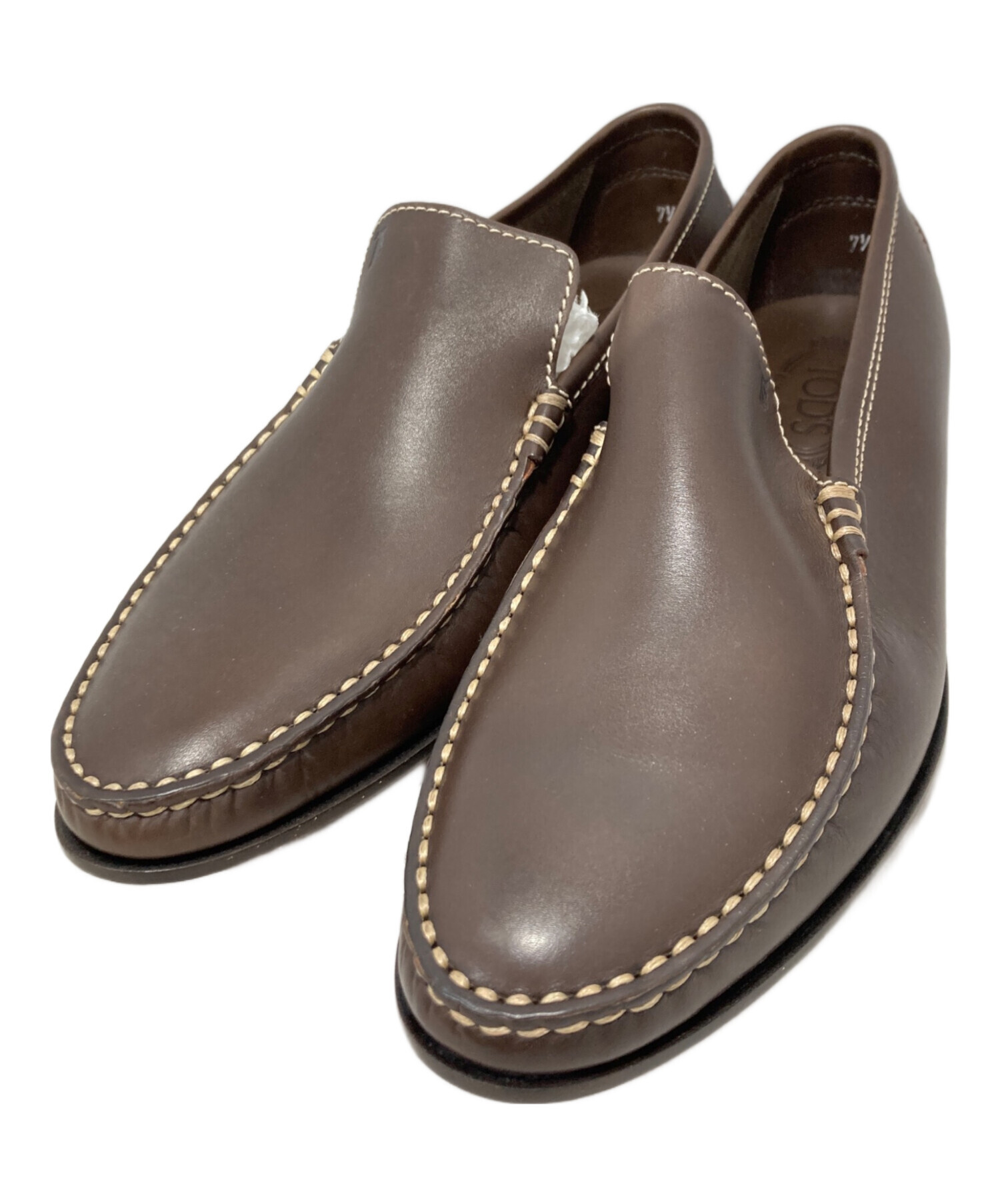 中古・古着通販】TOD'S (トッズ) シューズ ブラウン サイズ:7 1/2