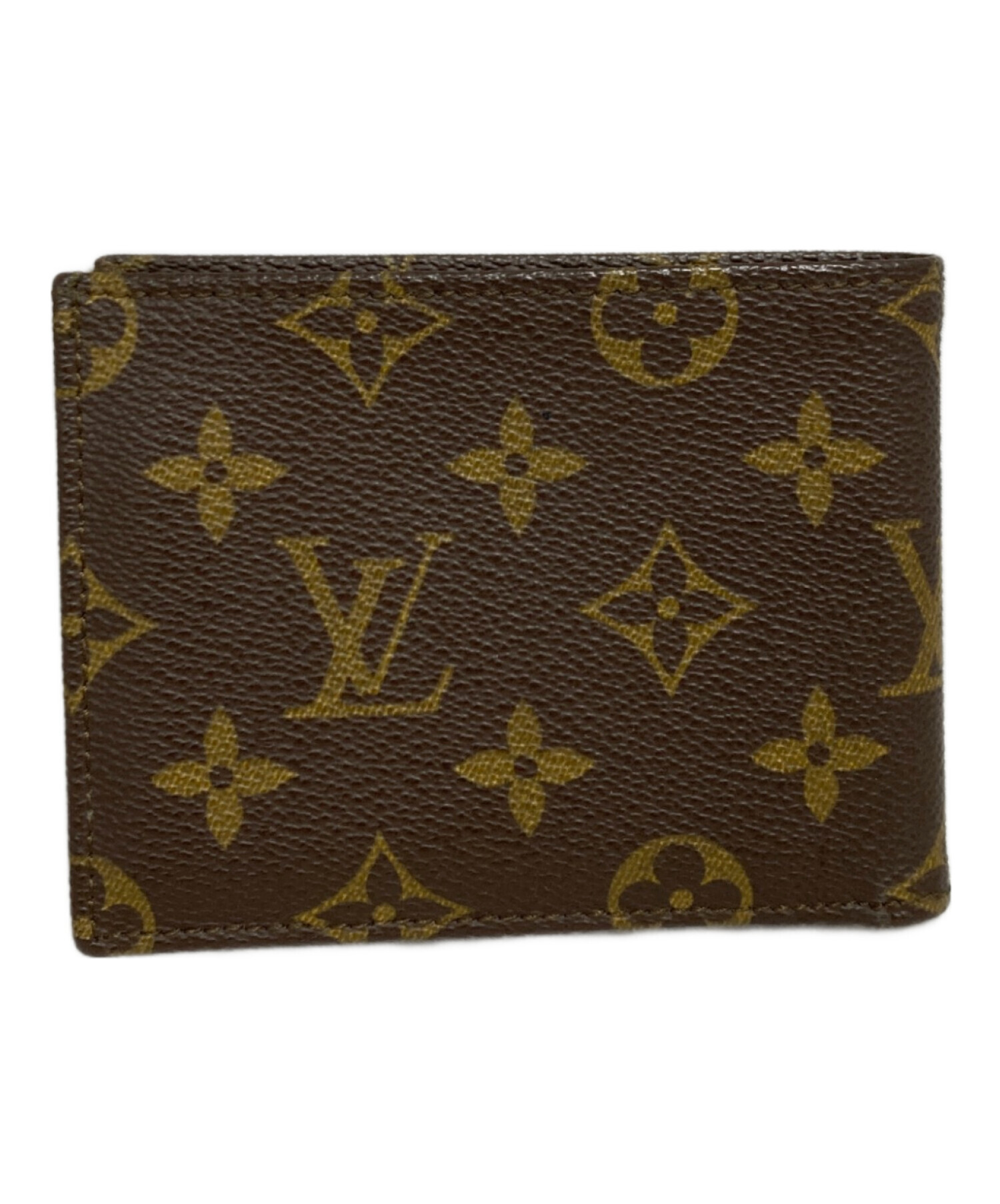 中古・古着通販】LOUIS VUITTON (ルイ ヴィトン) 2つ折り財布 ブラウン