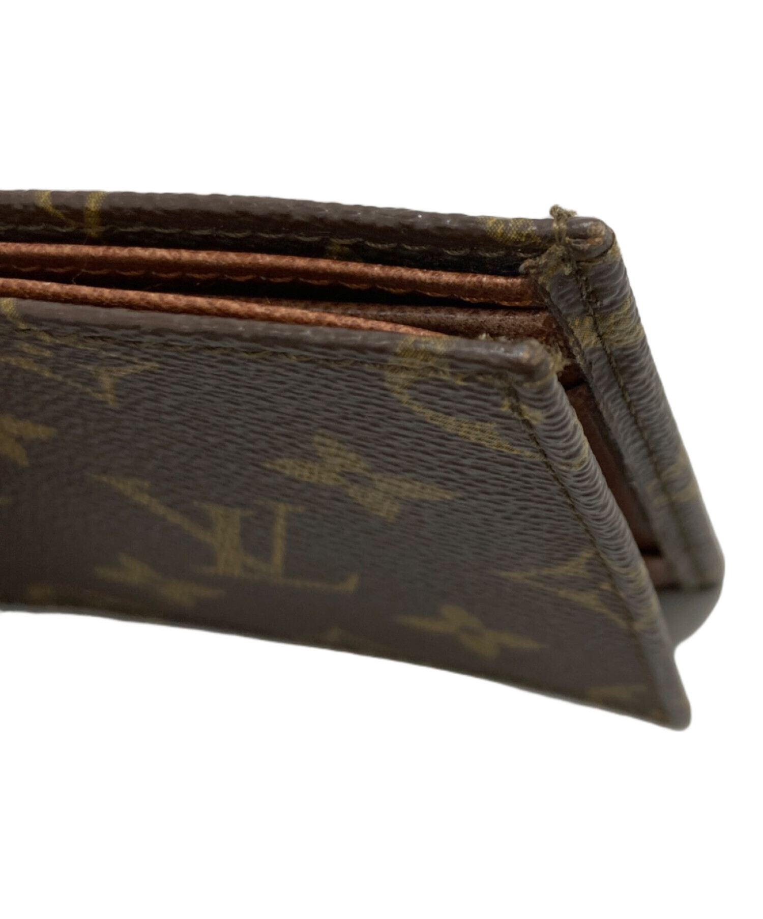 中古・古着通販】LOUIS VUITTON (ルイ ヴィトン) 2つ折り財布 ブラウン