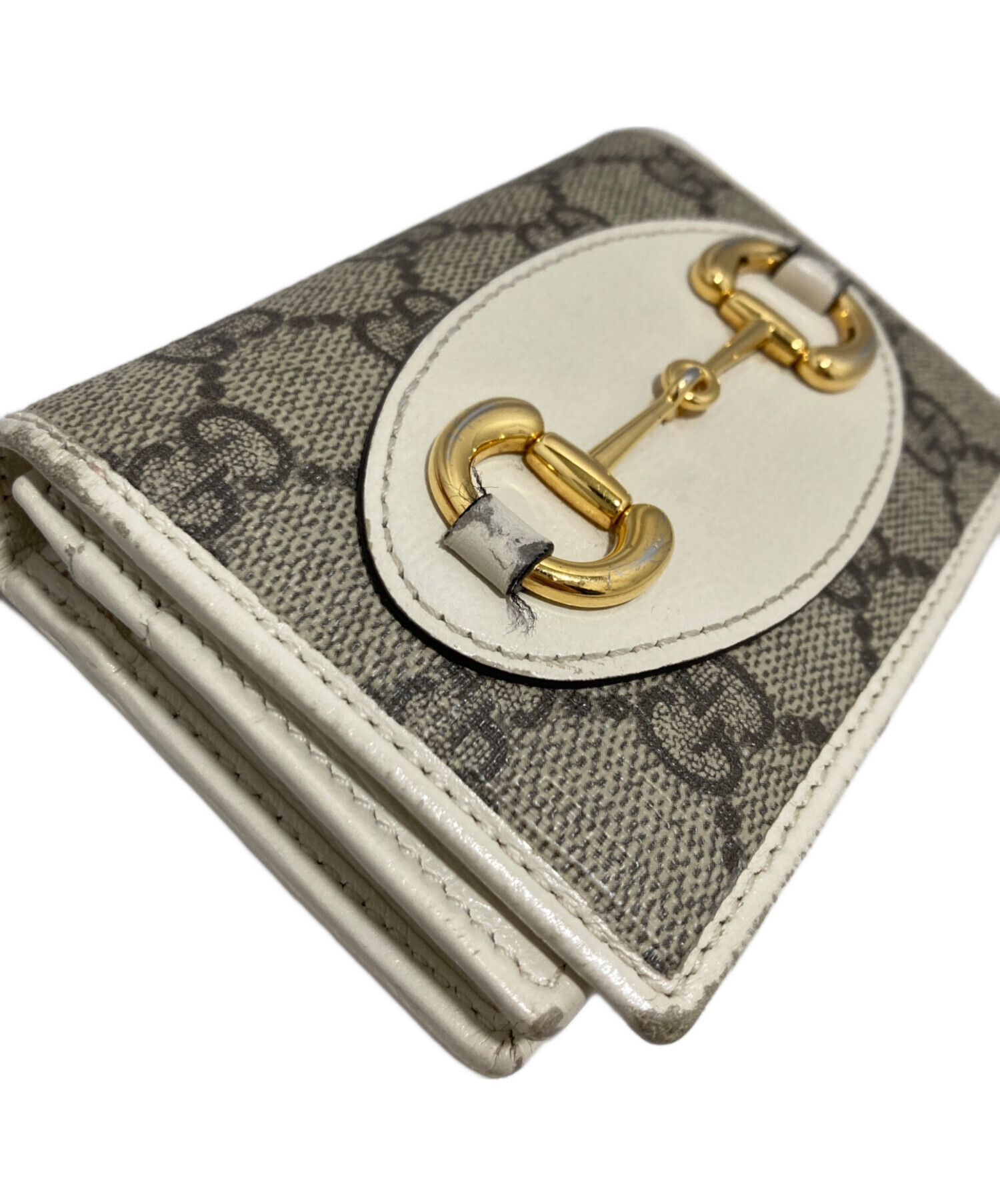 中古・古着通販】GUCCI (グッチ) GGスプリームホースビットウォレット