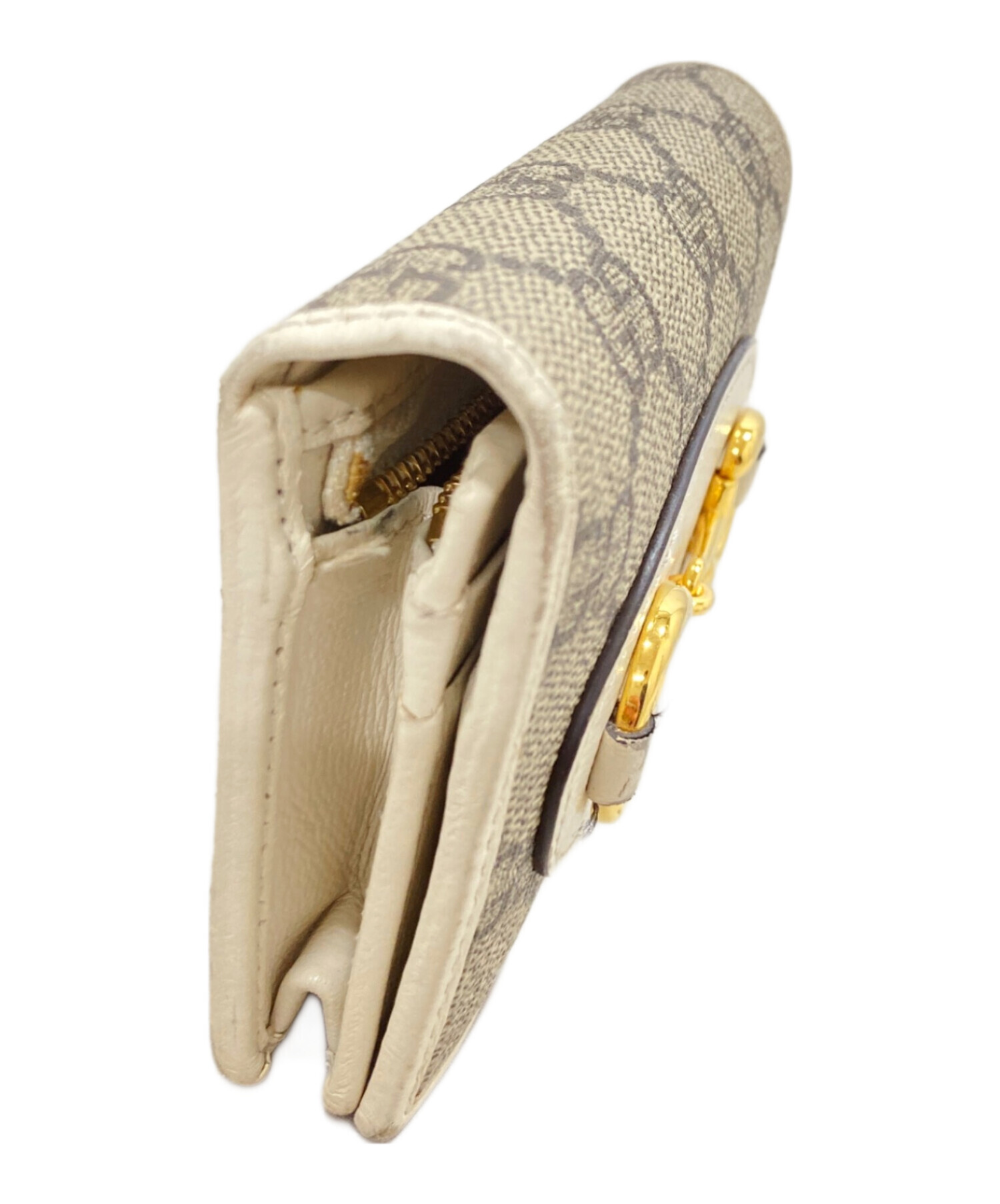 中古・古着通販】GUCCI (グッチ) GGスプリームホースビットウォレット