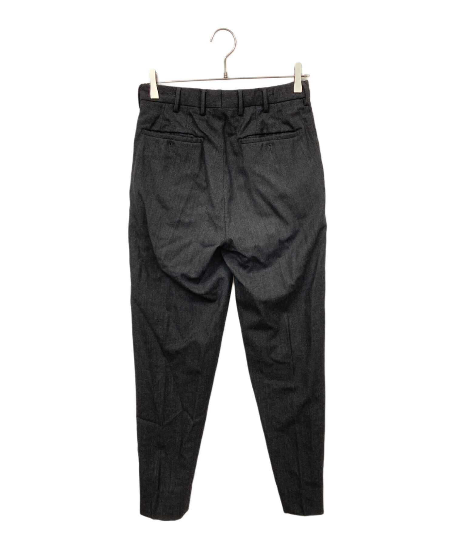 中古・古着通販】PRADA (プラダ) ウールパンツ ブラック サイズ:44 