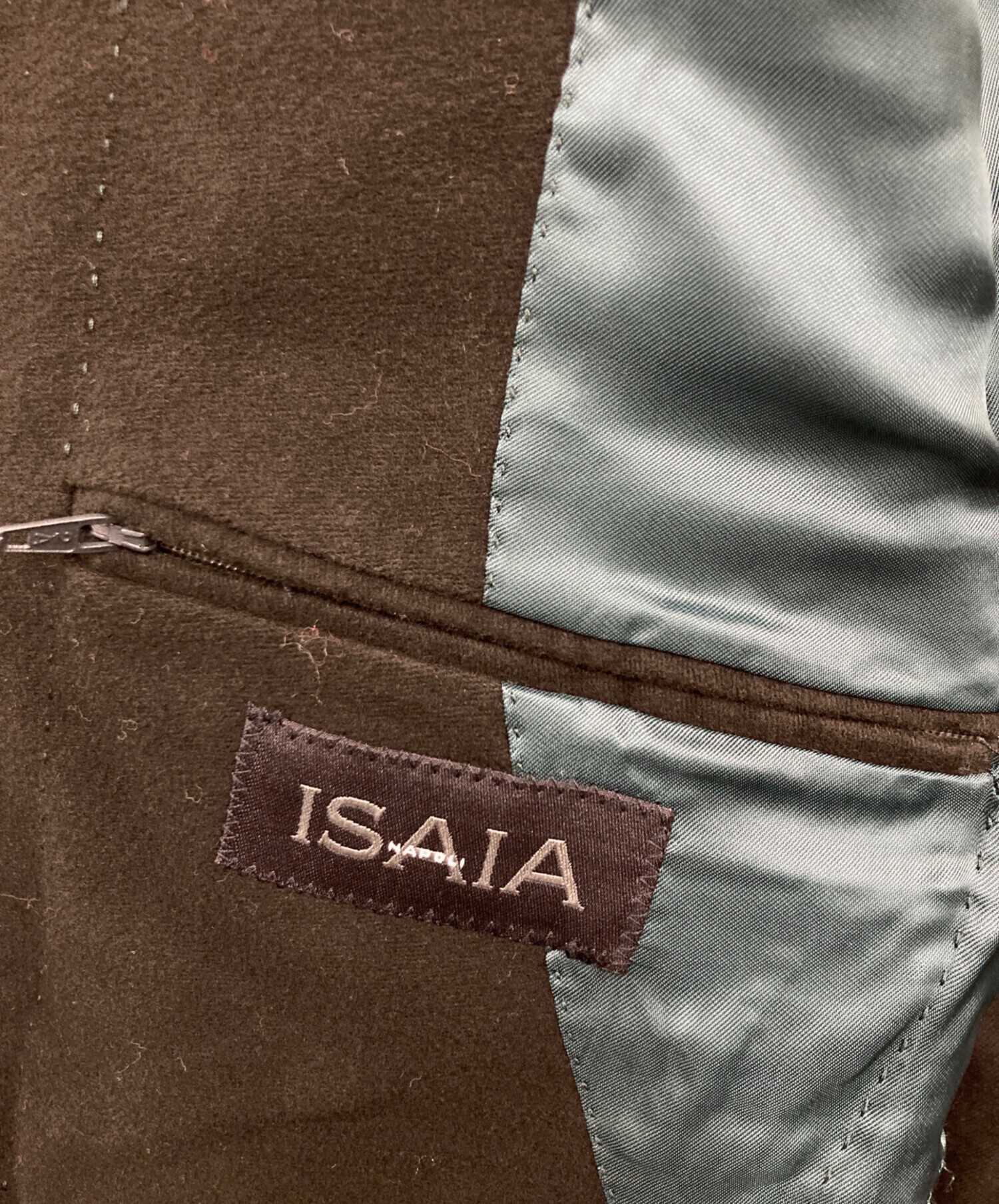 中古・古着通販】ISAIA (イザイア) テーラードジャケット オリーブ