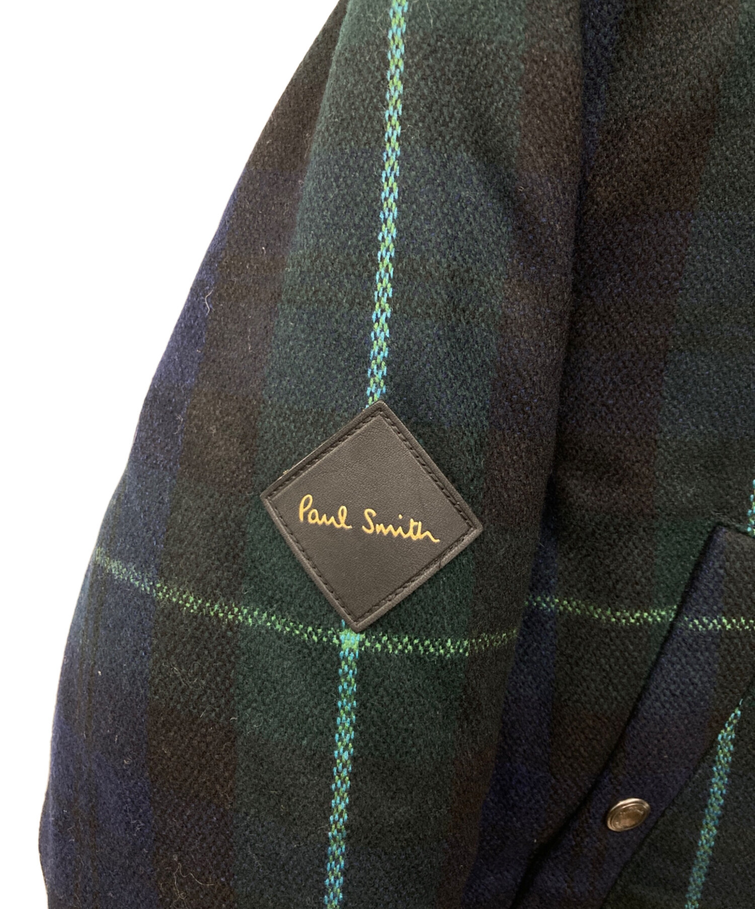 未使用級　ポールスミス　フランス製ダウン　レザータグ　ジャケット　カーキ 中古・古着通販】PAUL SMITH (ポールスミス) ブラックウォッチ