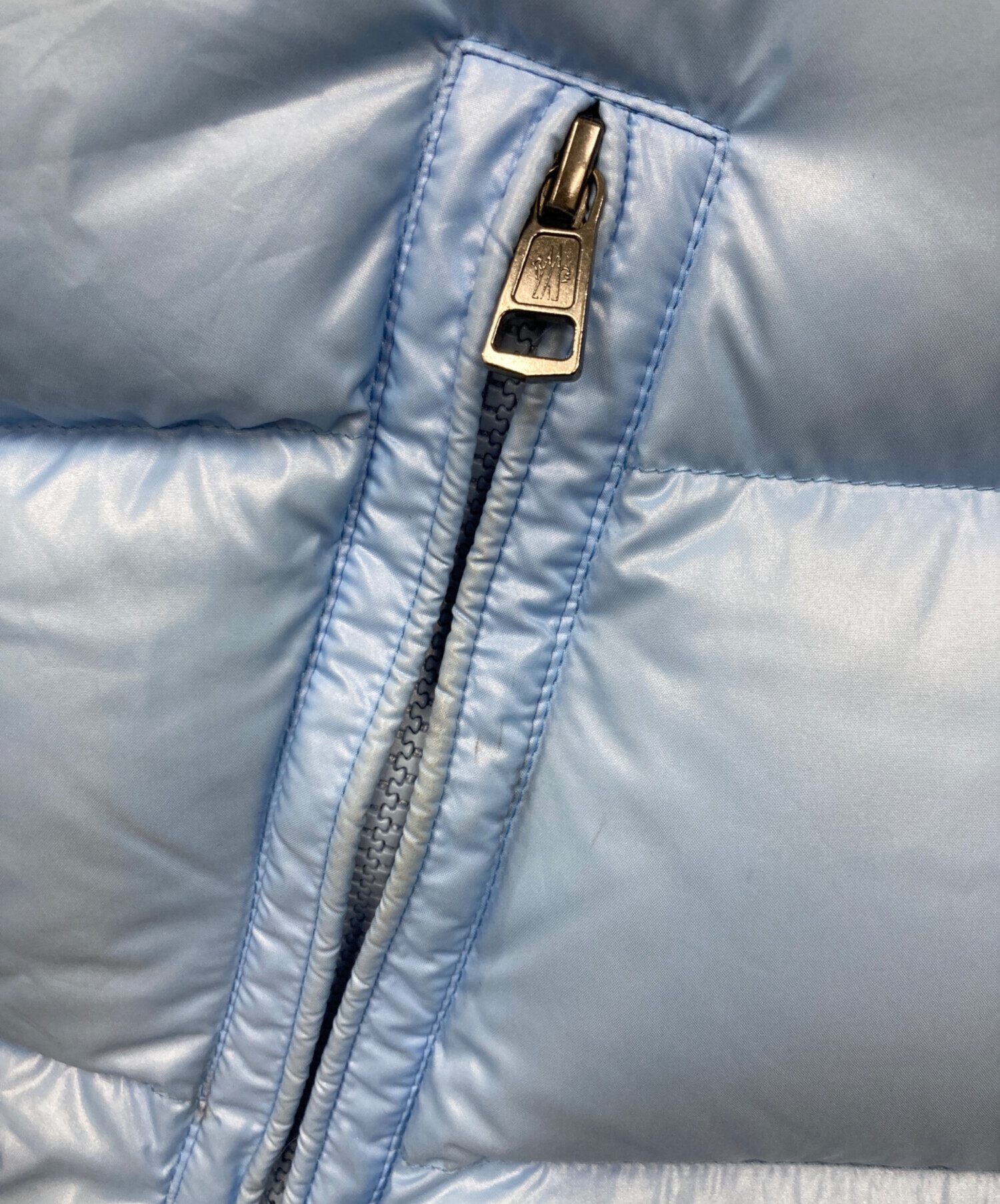 takaton モンクレール　ライトダウン　サイズ3 色ブルーグレー 中古・古着通販】MONCLER (モンクレール) ダウンジャケット スカイ