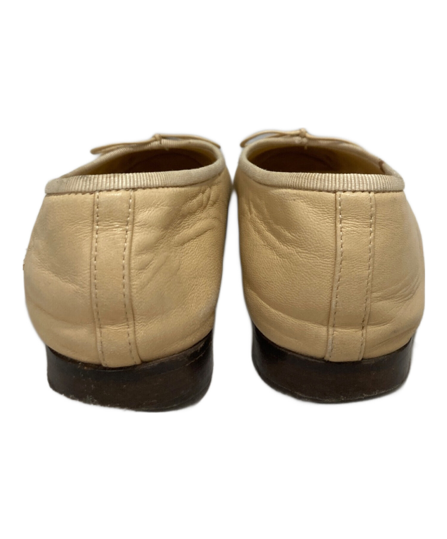 中古・古着通販】CHANEL (シャネル) バレエシューズ ベージュ サイズ