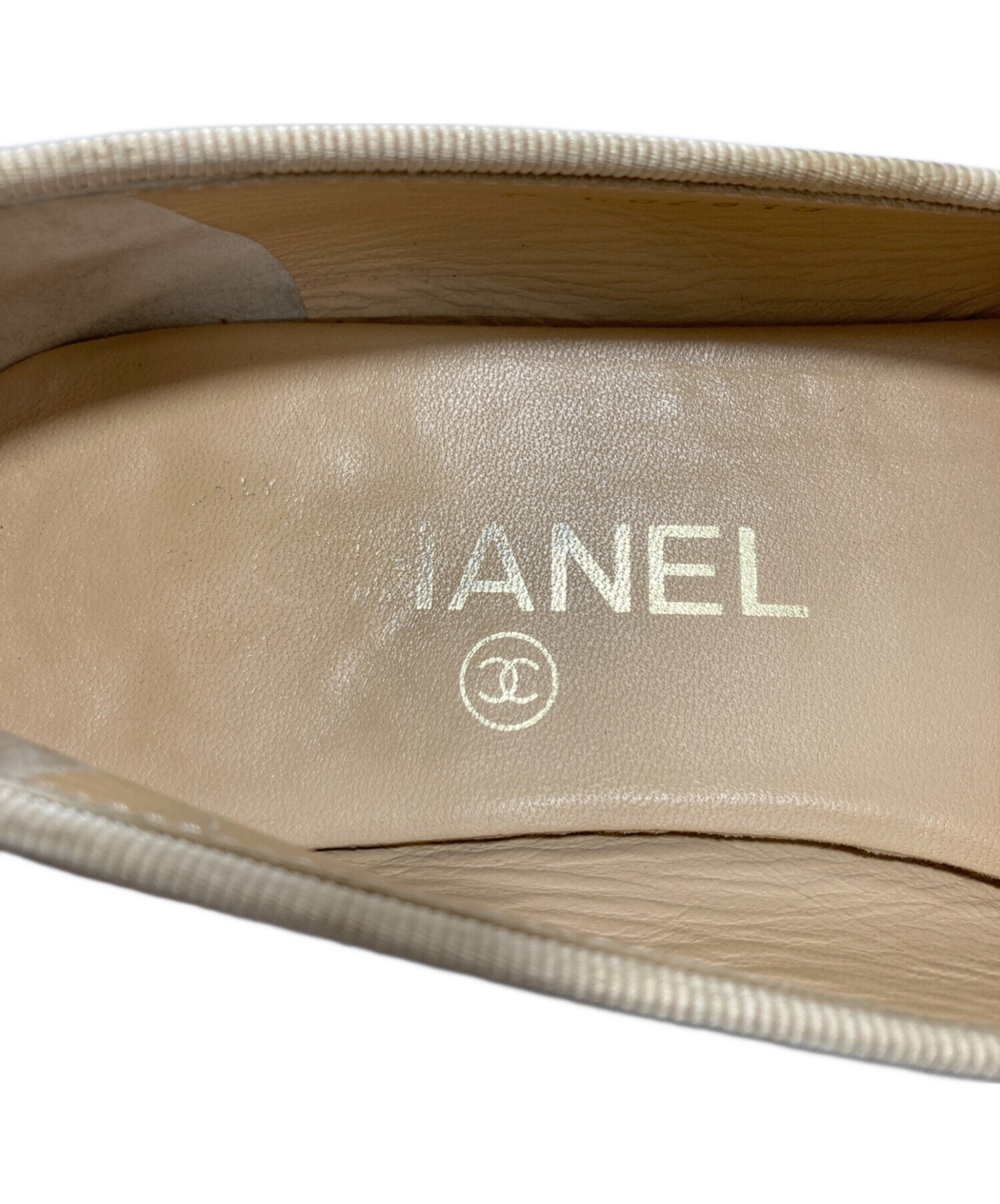 中古・古着通販】CHANEL (シャネル) バレエシューズ ベージュ サイズ