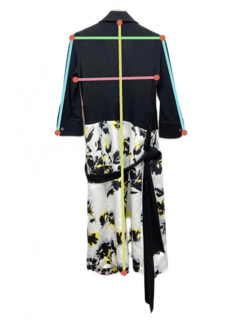 中古・古着通販】kay me (ケイミー) 切替ワンピース ブラック サイズ