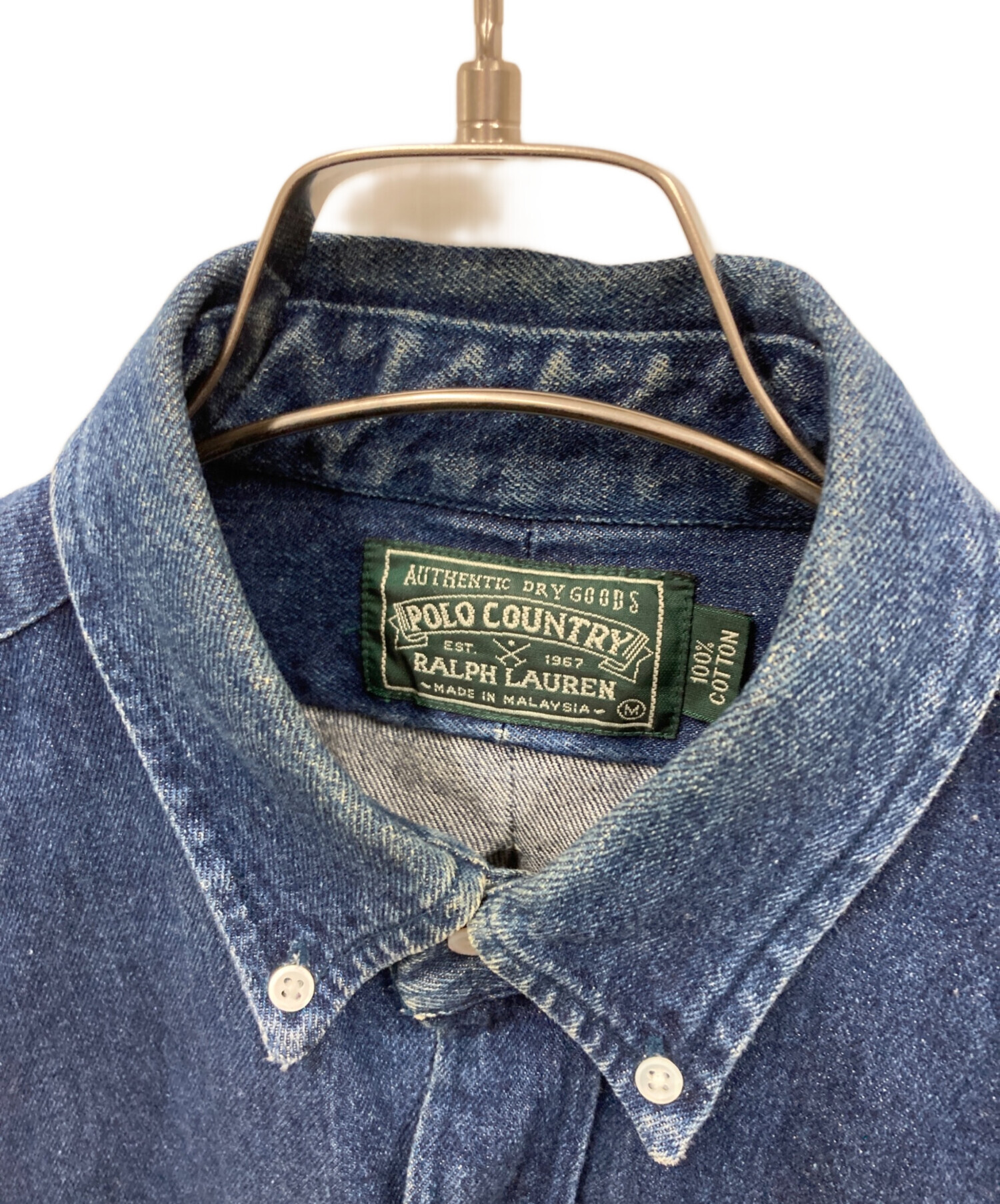 中古・古着通販】POLO COUNTRY (ポロカントリー) デニムシャツ