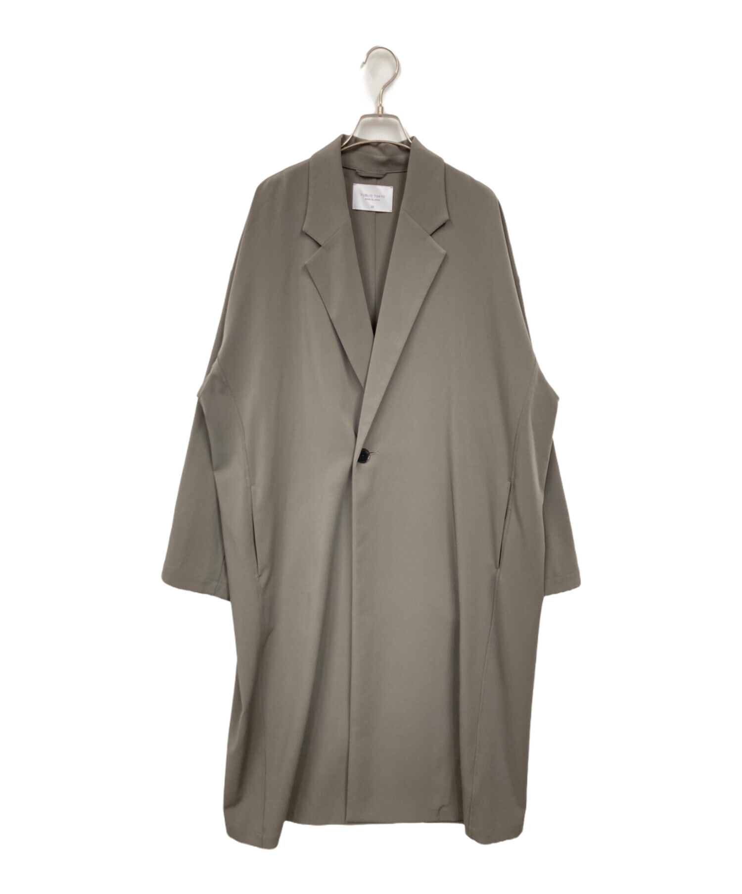 中古・古着通販】PUBLIC TOKYO (パブリックトウキョウ) コート グレー 