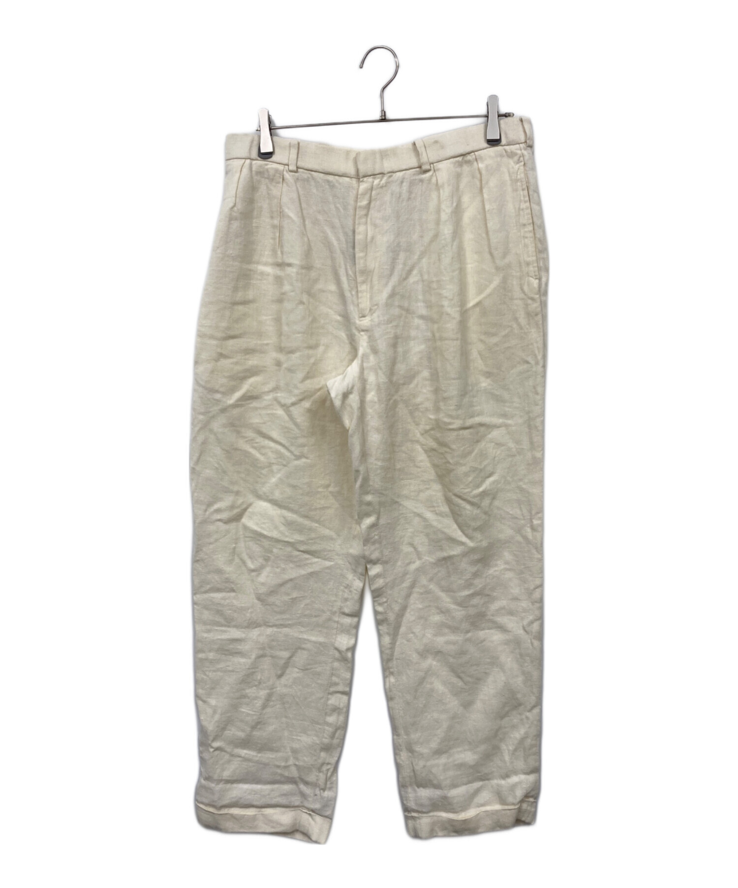 Polo by Ralph Lauren リネンスラックス アイボリー 中古・古着通販】POLO RALPH LAUREN (ポロ・ラルフローレン) リネン