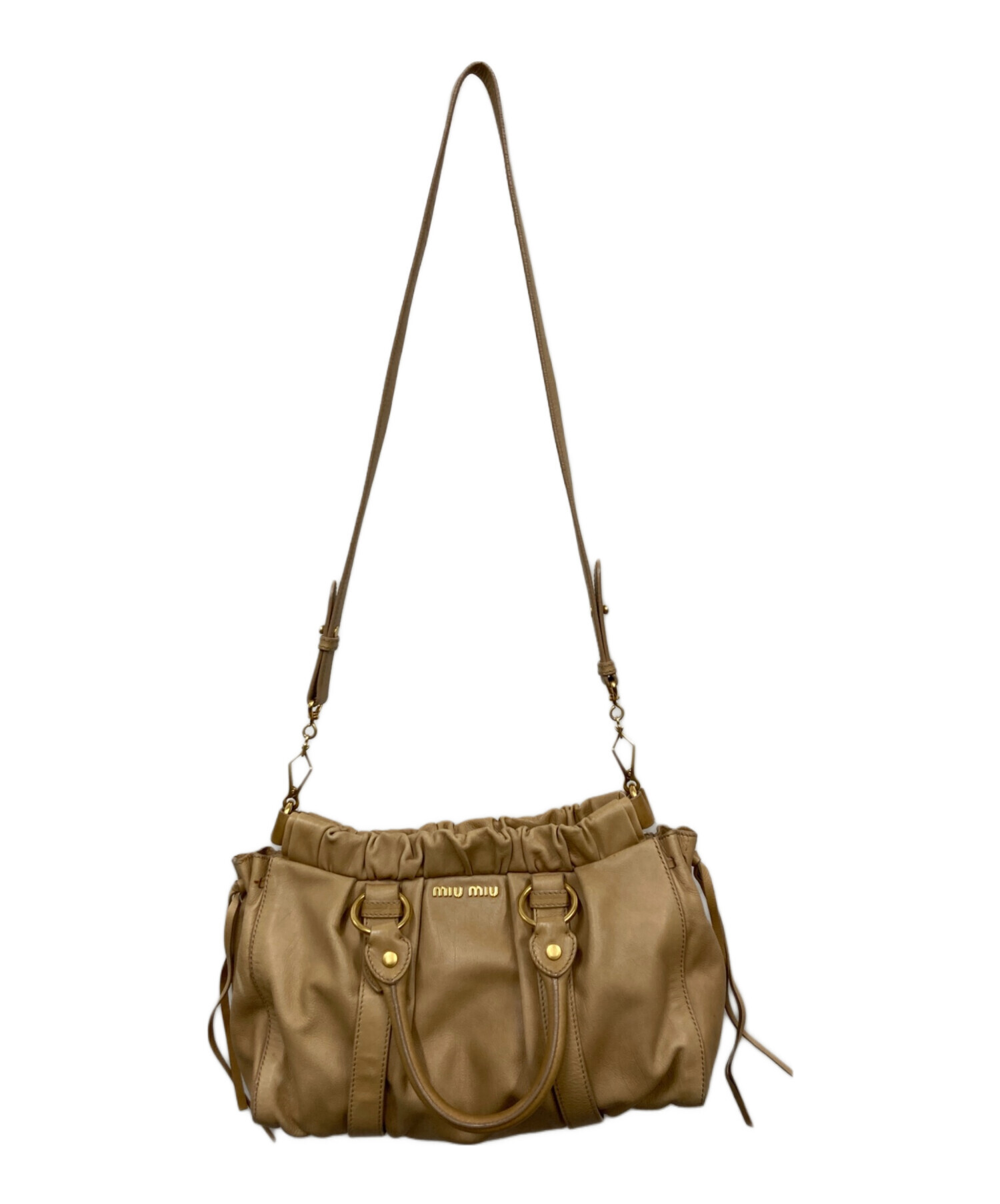 中古・古着通販】MIU MIU (ミュウミュウ) VITELLO LUX 2WAYバッグ