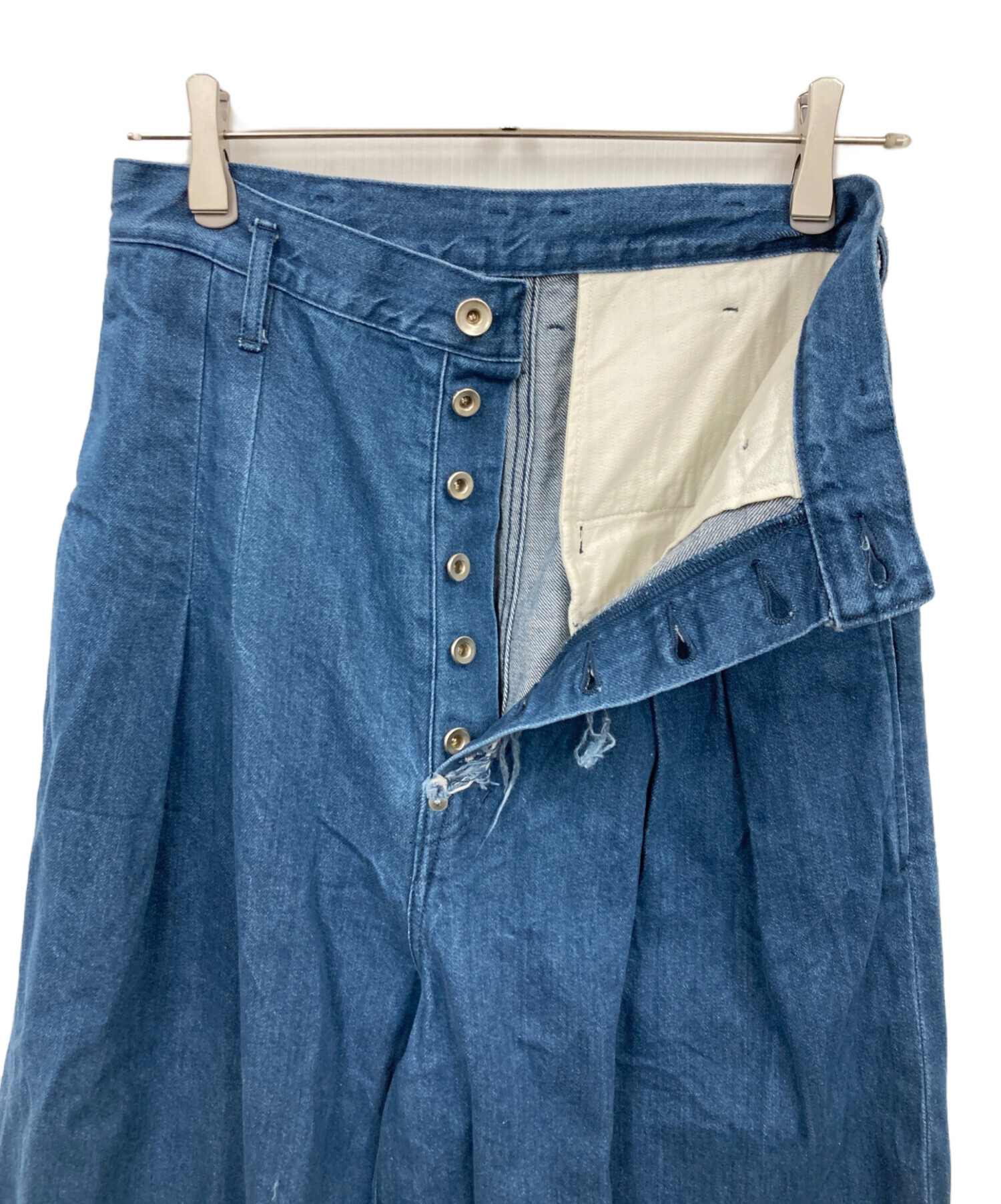 SOSHIOTSUKI デニムパンツ 44 インディゴ 中古・古着通販】SOSHIOTSUKI (ソウシ オオツキ) デニムパンツ