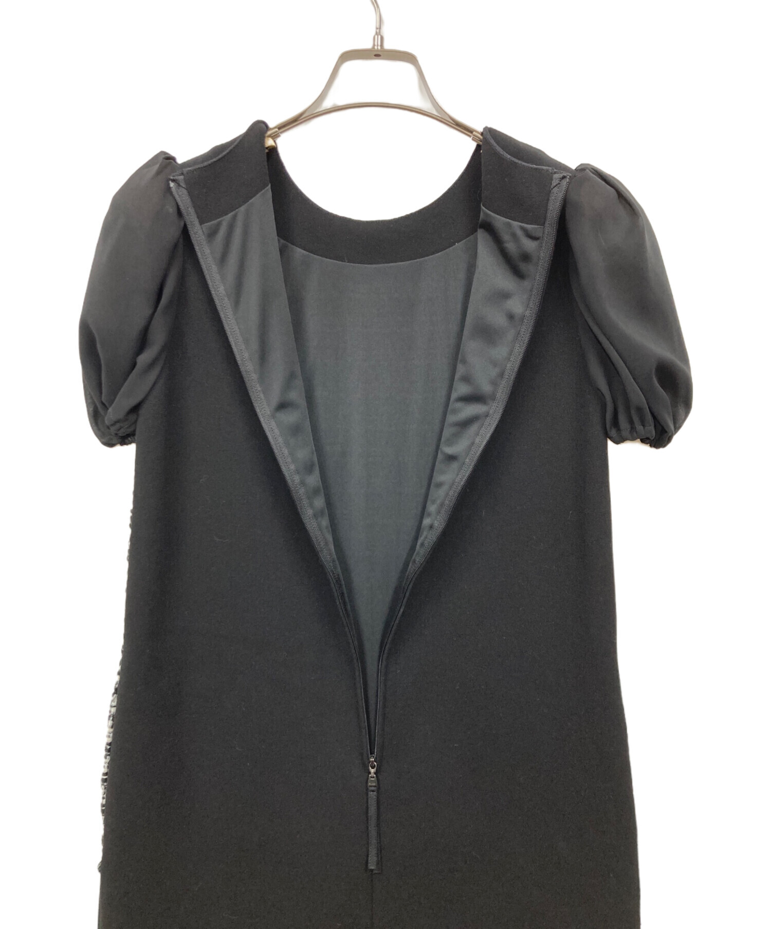 美品　FOXEY 14万　LIRIO ワンピース 38 ブラック　黒 中古・古着通販】FOXEY (フォクシー) ワンピース ブラック サイズ:38