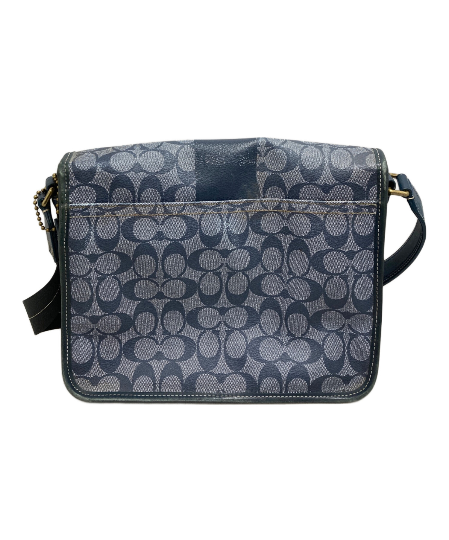 中古・古着通販】COACH (コーチ) ショルダーバッグ スカイブルー