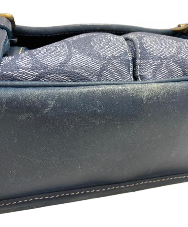 中古・古着通販】COACH (コーチ) ショルダーバッグ スカイブルー