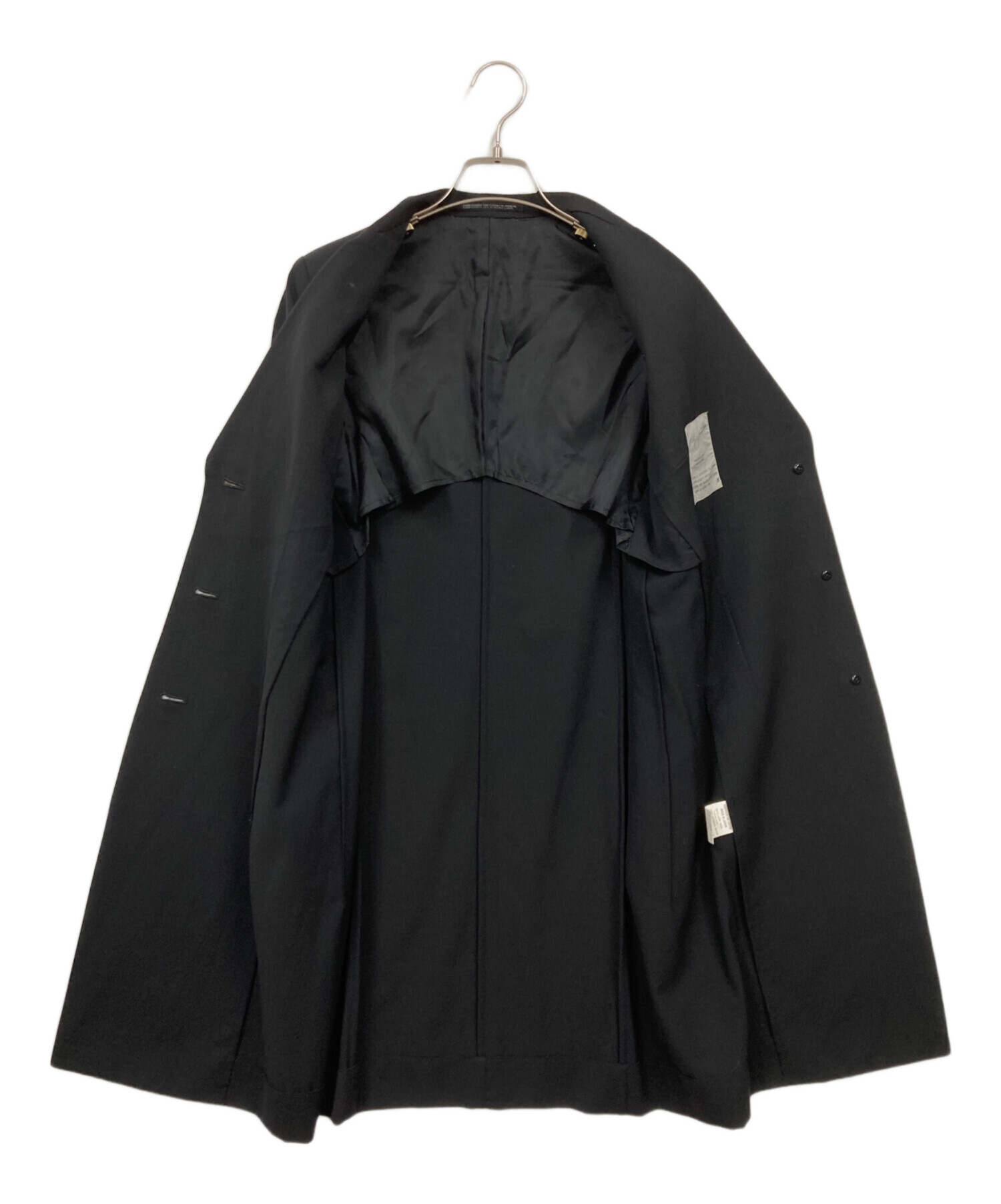 中古・古着通販】YOHJI YAMAMOTO (ヨウジヤマモト) コート ブラック