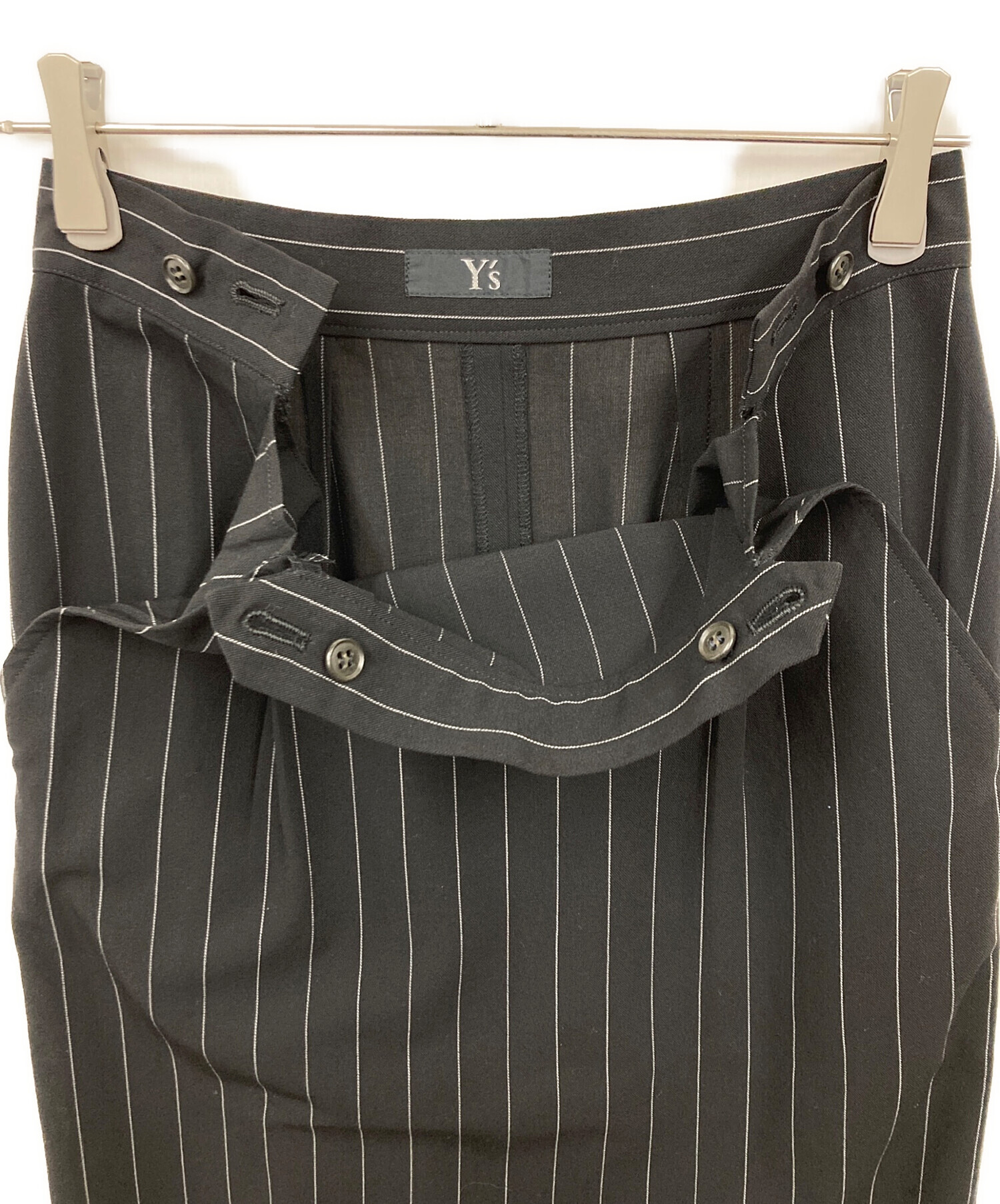 中古・古着通販】Y's (ワイズ) ロングスカート ブラック サイズ:表記