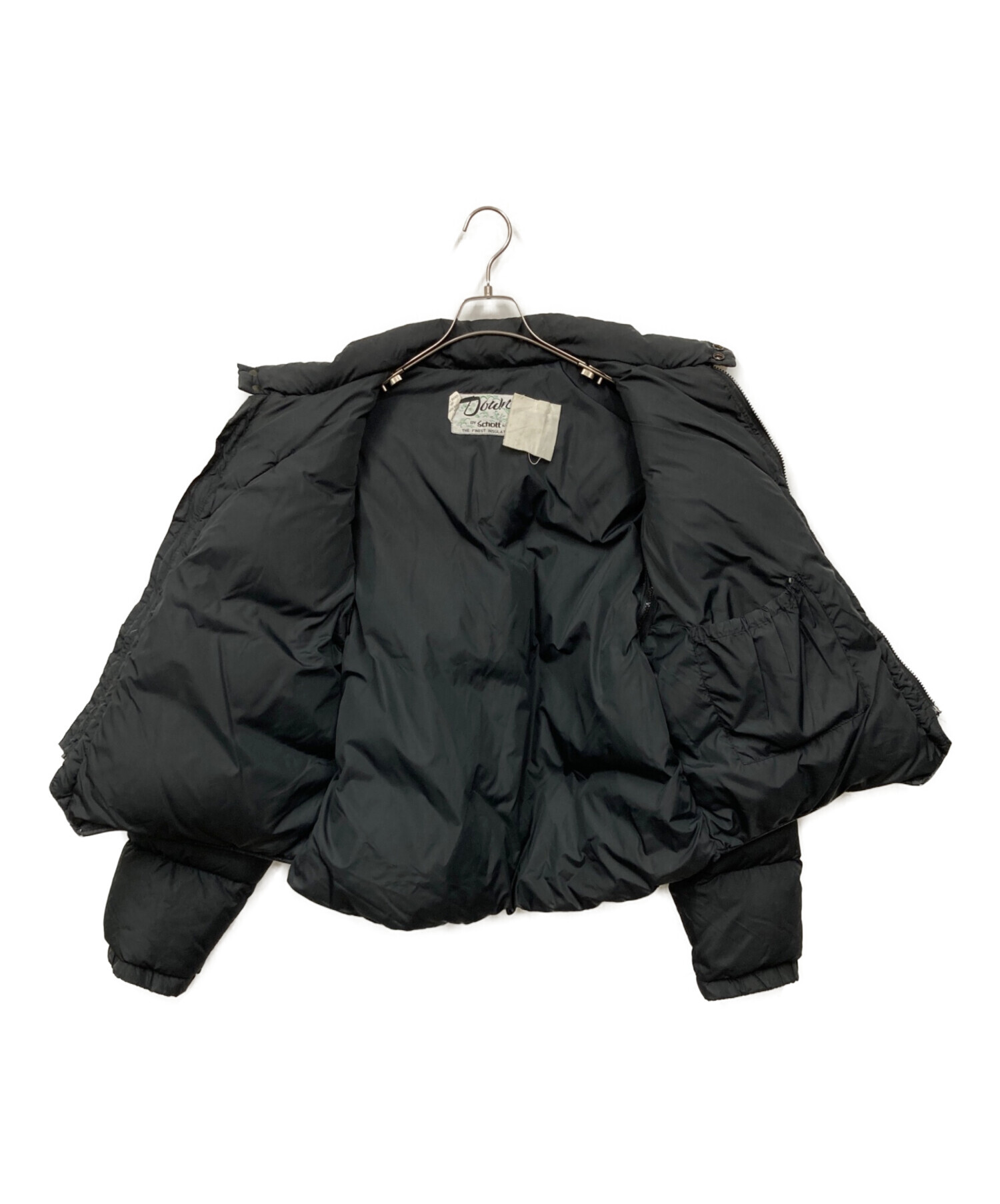 中古・古着通販】Schott (ショット) レザー切替ダウンジャケット