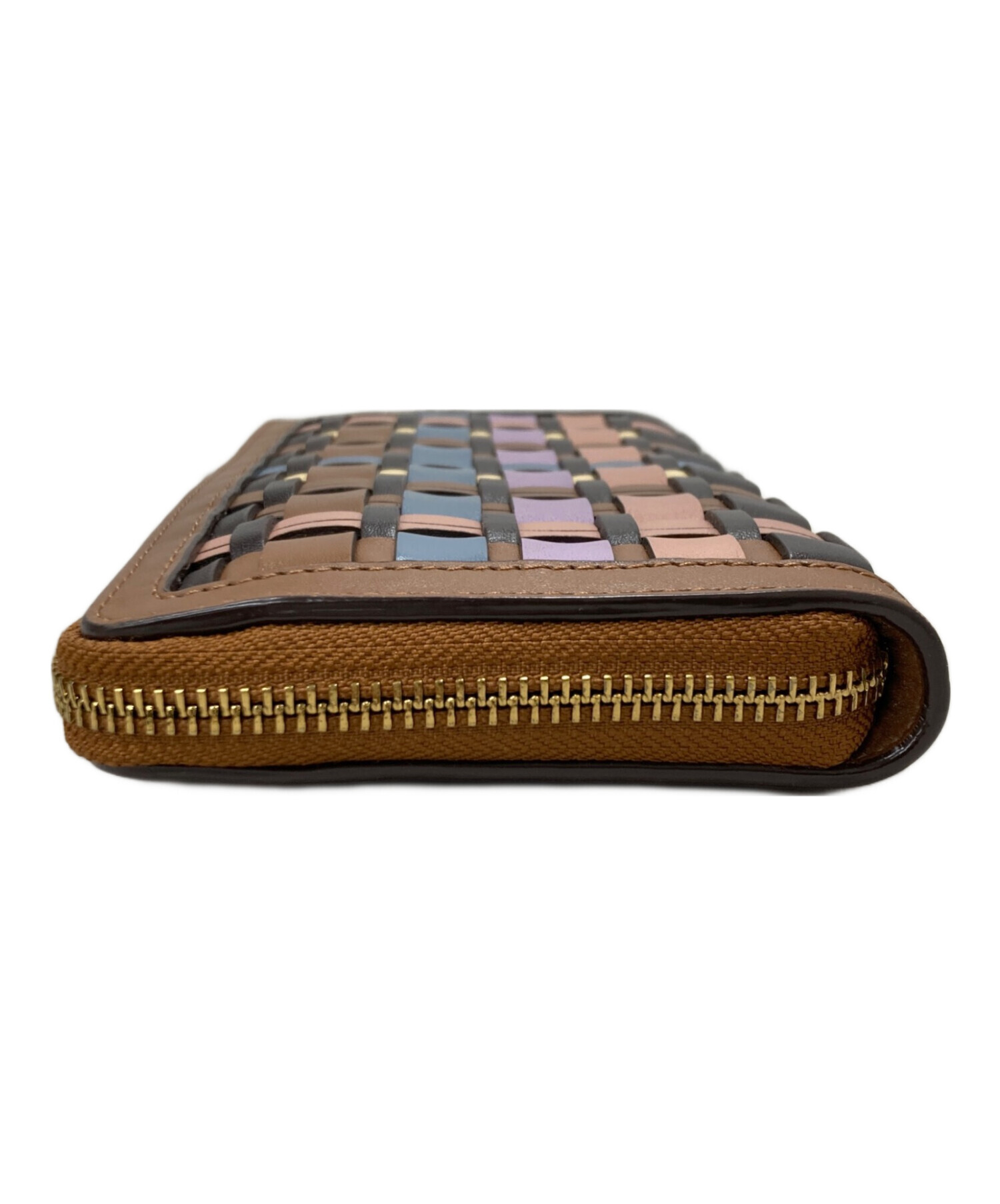 中古・古着通販】TORY BURCH (トリーバーチ) Britten Woven Zip Wallet