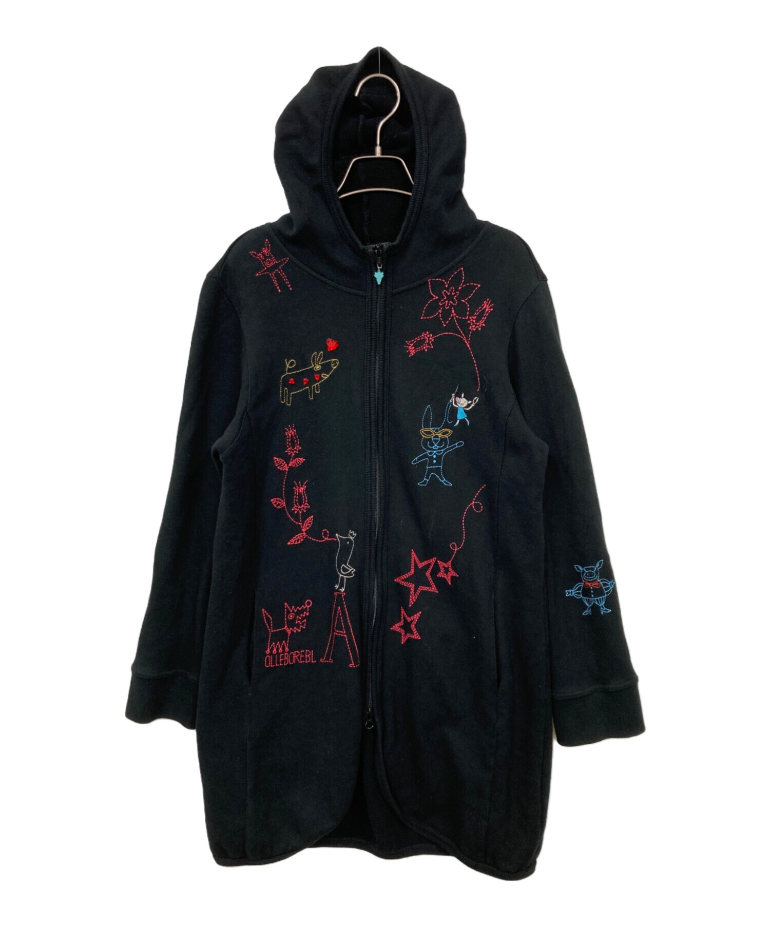 中古・古着通販】OLLEBOREBLA (アルベロベロ) 刺繍ジップパーカー 