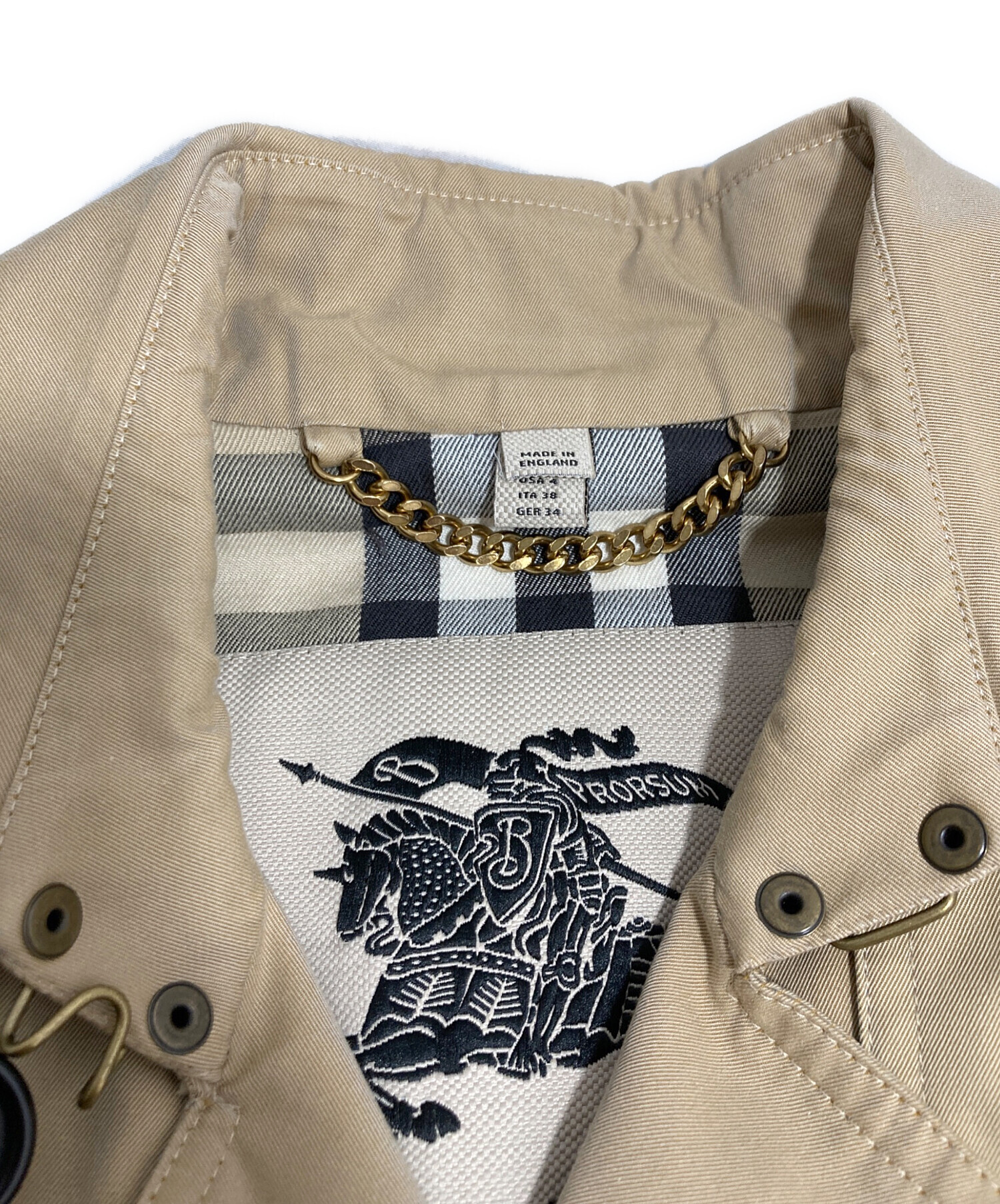 中古・古着通販】BURBERRY (バーバリー) 裏ノヴァチェックトントレンチ