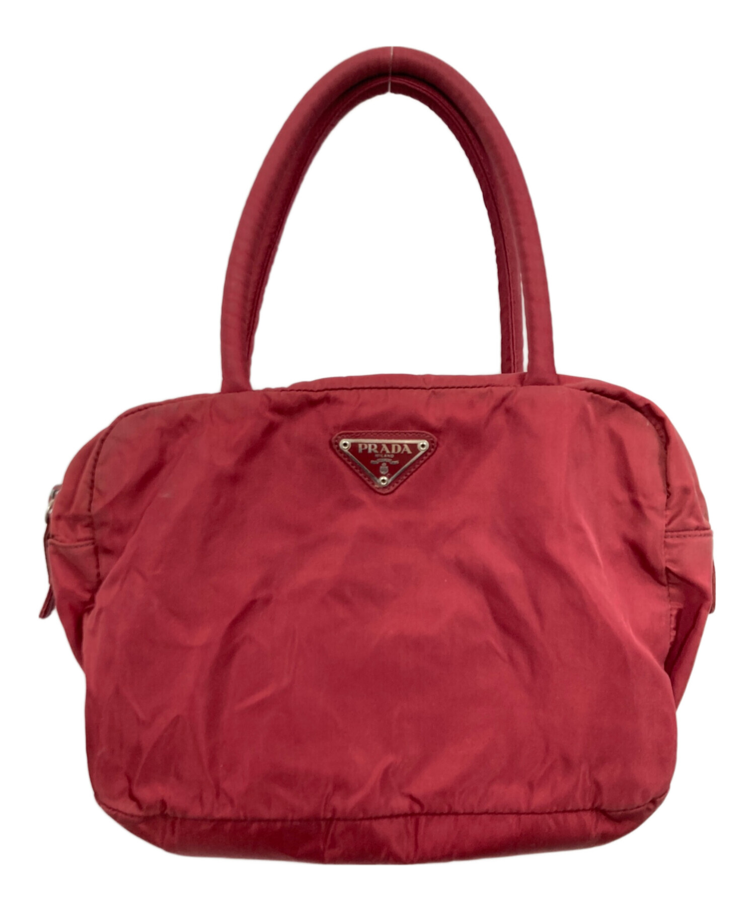 中古・古着通販】PRADA (プラダ) ハンドバッグ レッド｜ブランド・古着