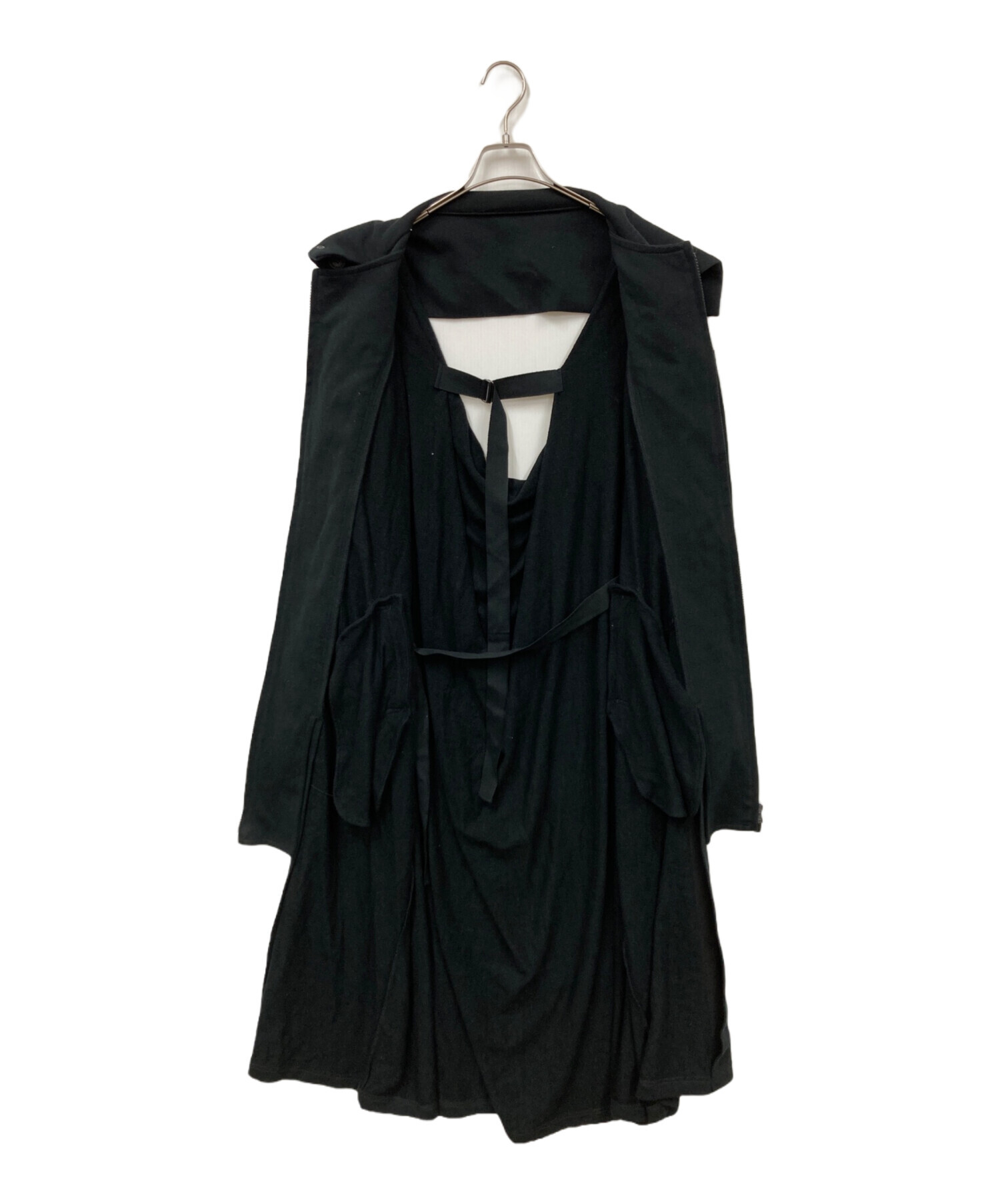 中古・古着通販】YOHJI YAMAMOTO (ヨウジヤマモト) コート ブラック