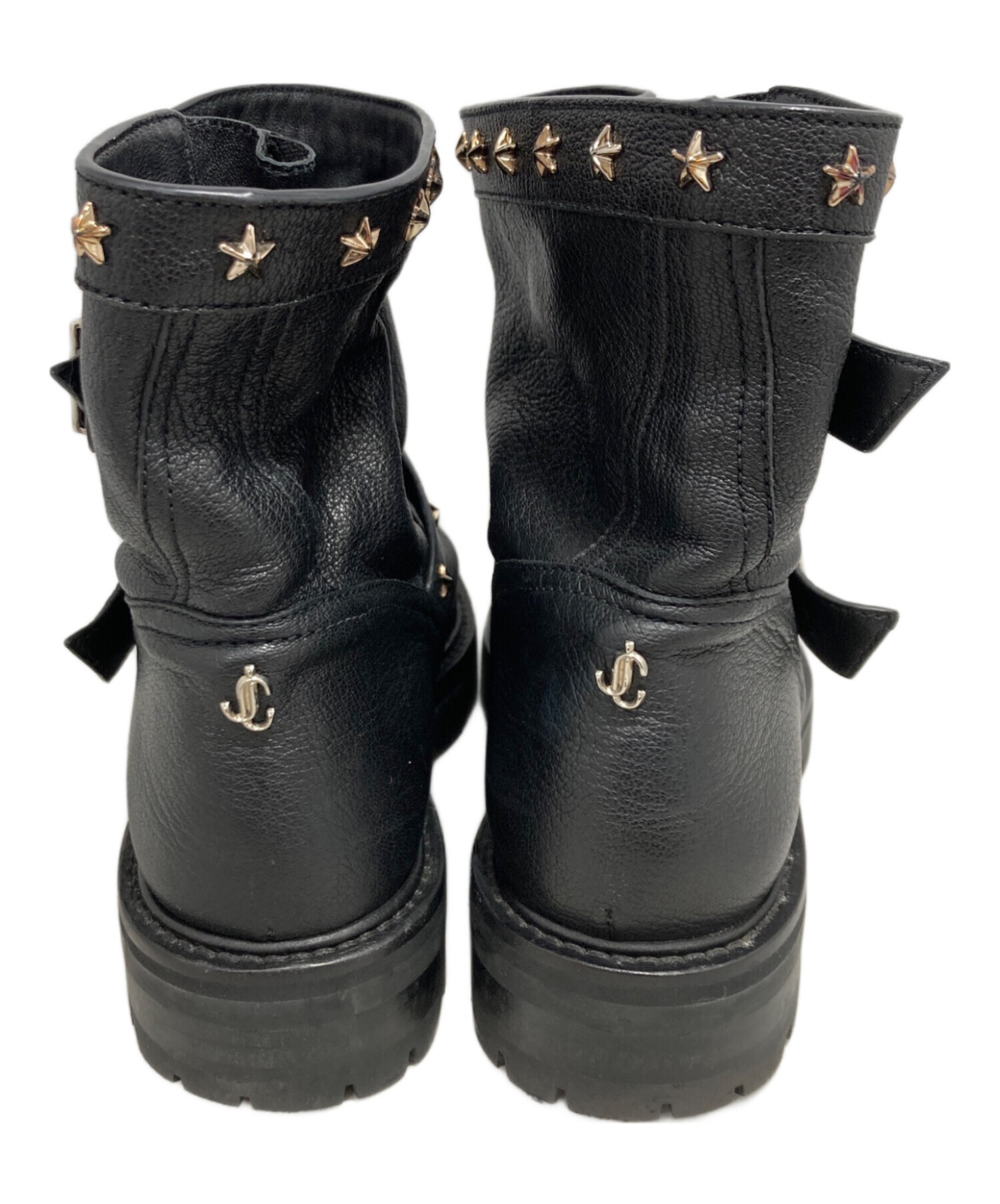 中古・古着通販】JIMMY CHOO (ジミーチュウ) スタッズエンジニアブーツ