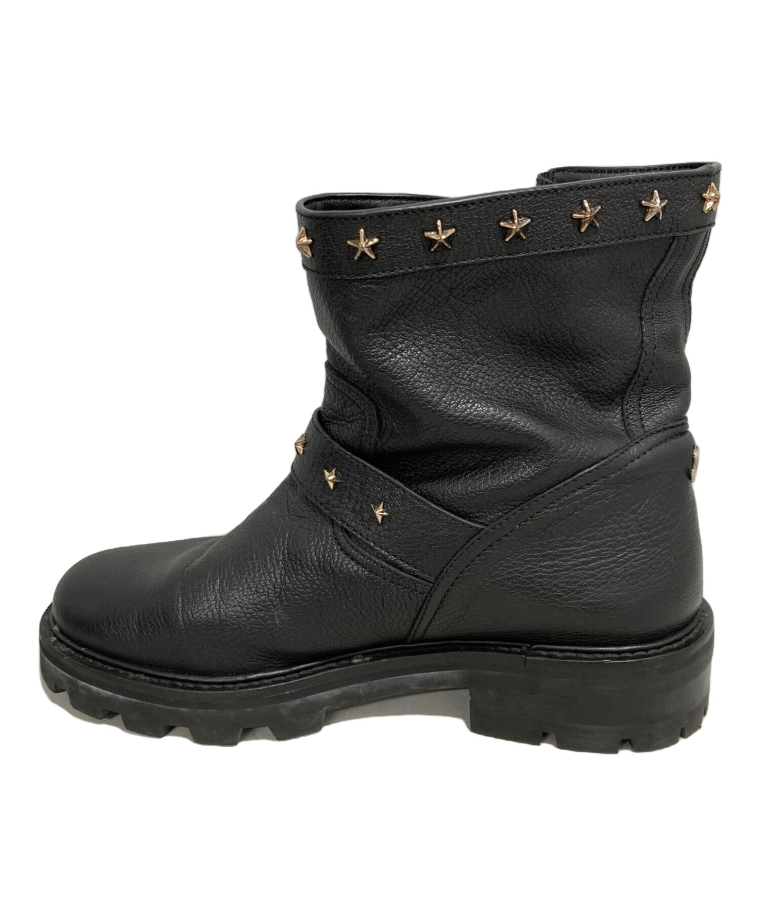 中古・古着通販】JIMMY CHOO (ジミーチュウ) スタッズエンジニアブーツ