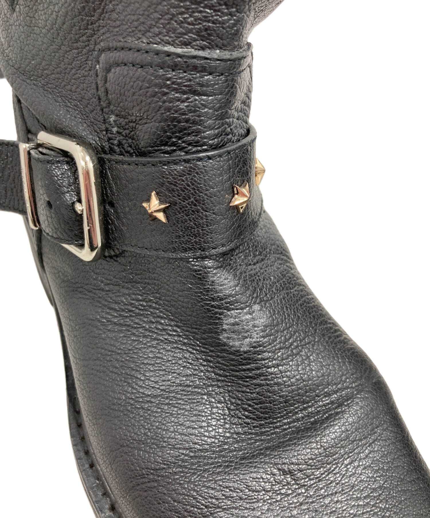 中古・古着通販】JIMMY CHOO (ジミーチュウ) スタッズエンジニアブーツ