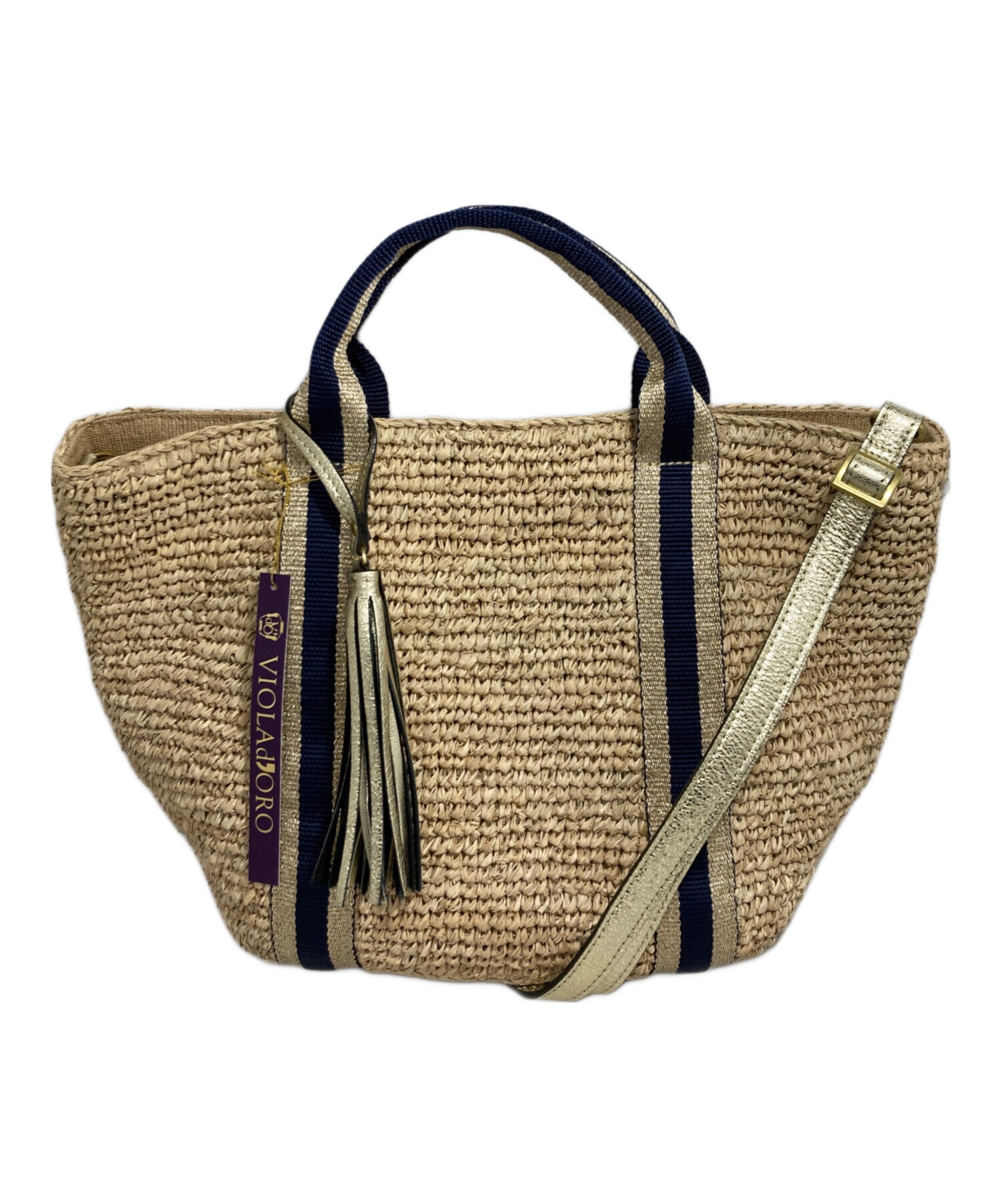 中古・古着通販】VIOLAd'ORO (ヴィオラドーロ) 2wayかごバッグ