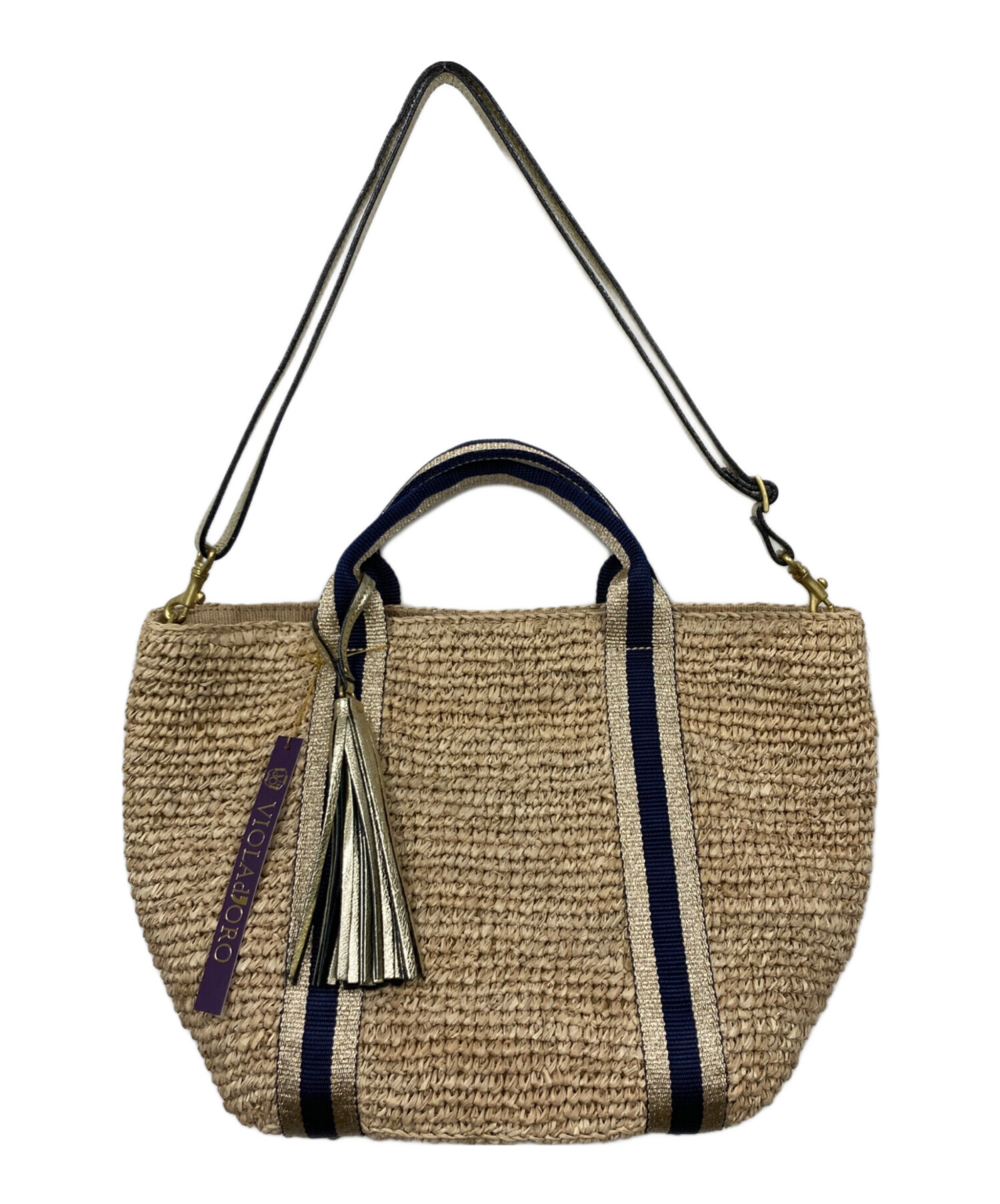 中古・古着通販】VIOLAd'ORO (ヴィオラドーロ) 2wayかごバッグ