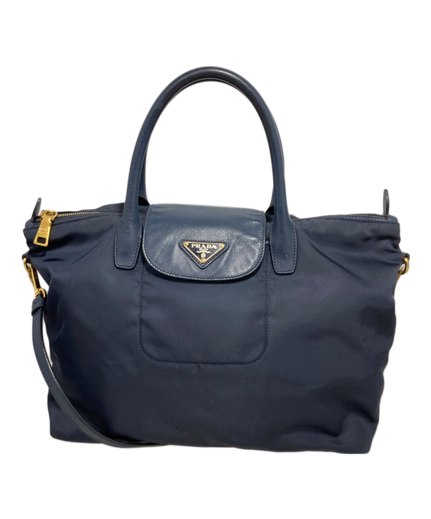 中古・古着通販】PRADA (プラダ) 2WAYバッグ ネイビー｜ブランド・古着