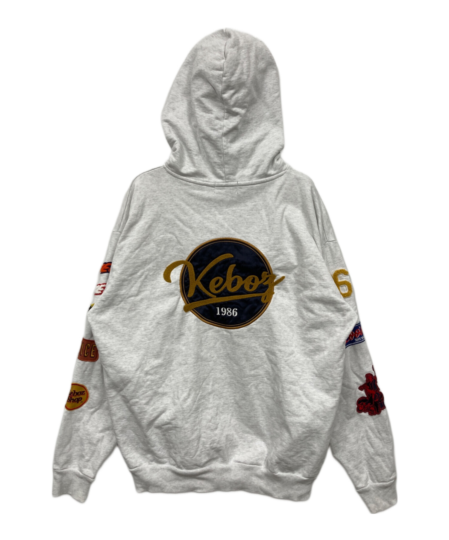 中古・古着通販】KEBOZ (ケボズ) パーカー グレー サイズ:L｜ブランド