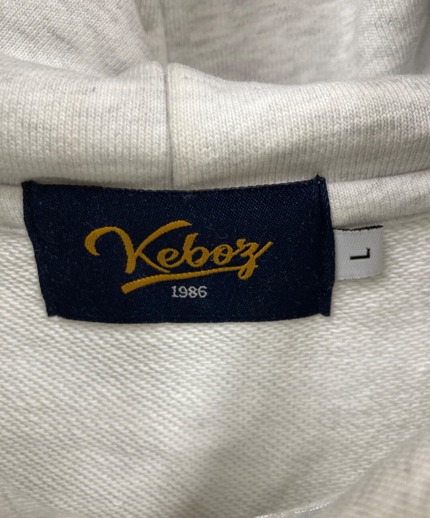 中古・古着通販】KEBOZ (ケボズ) パーカー グレー サイズ:L｜ブランド