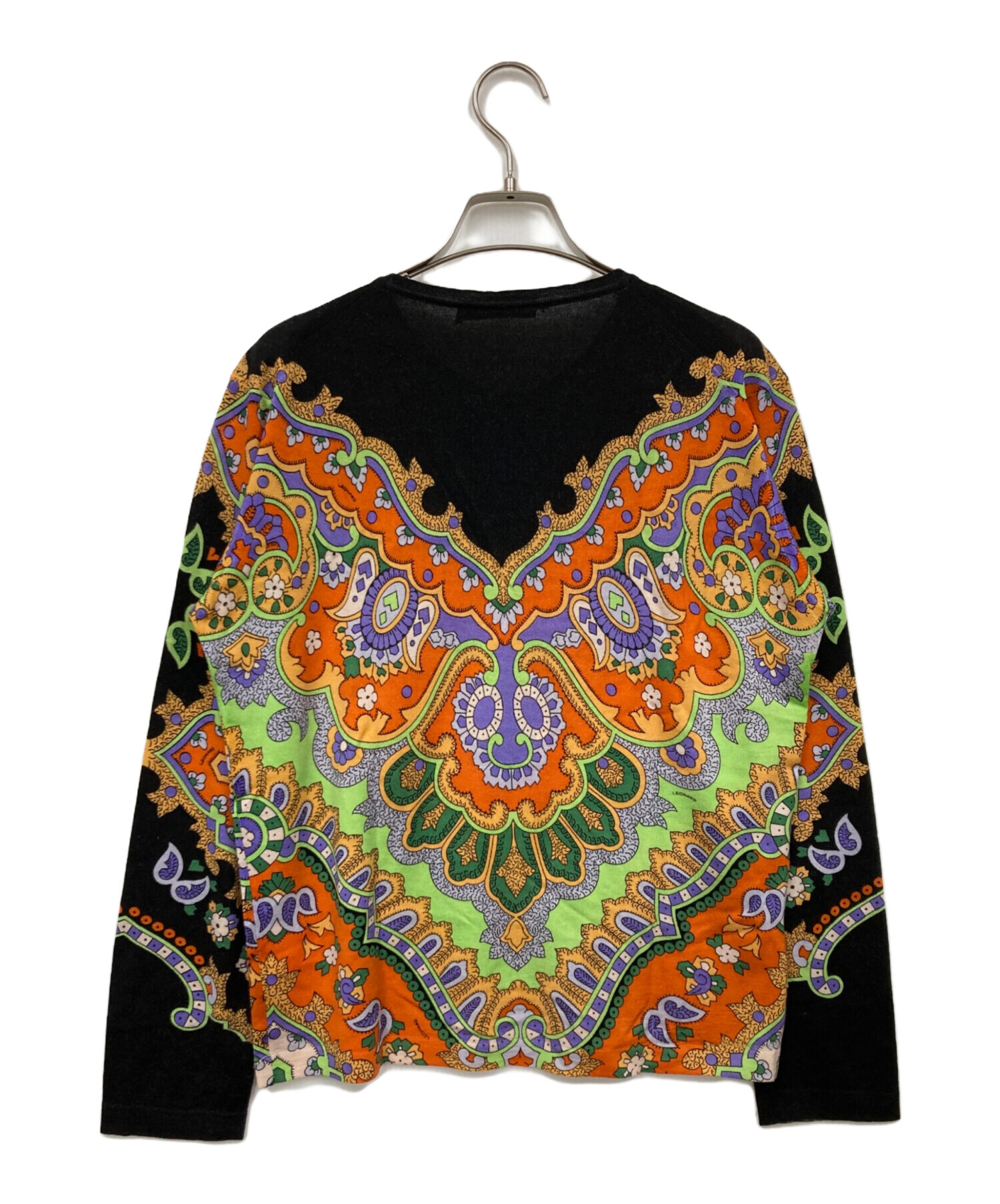 中古・古着通販】LEONARD (レオナール) 総柄カーディガン ブラック