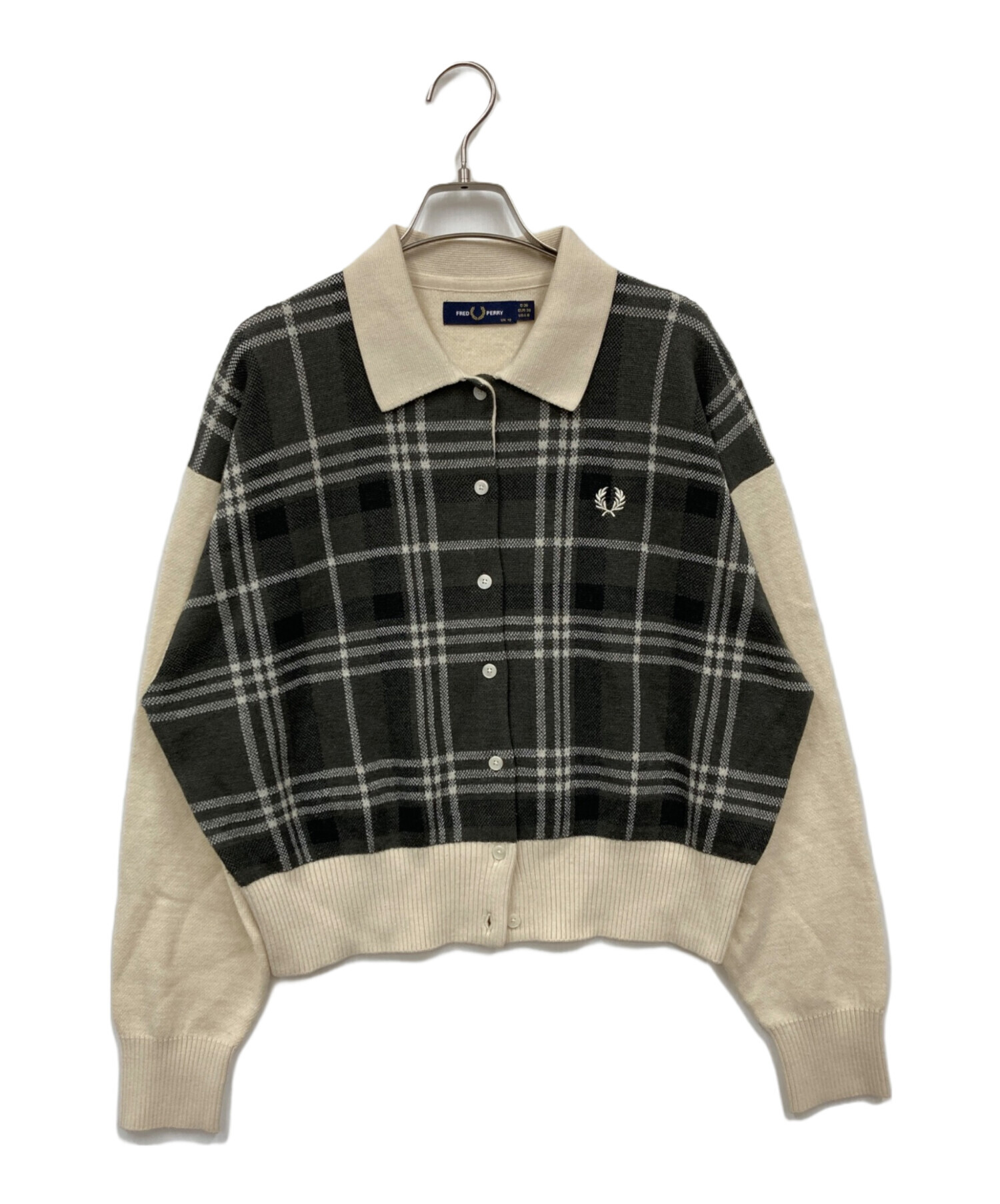 中古・古着通販】FRED PERRY (フレッドペリー) カーディガン ベージュ