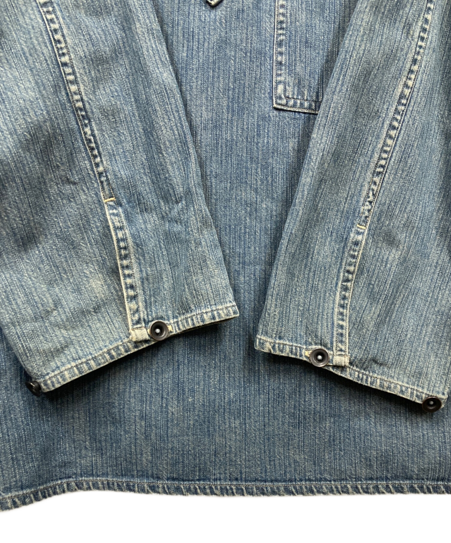 中古・古着通販】RRL (ダブルアールエル) デニムプルオーバーシャツ