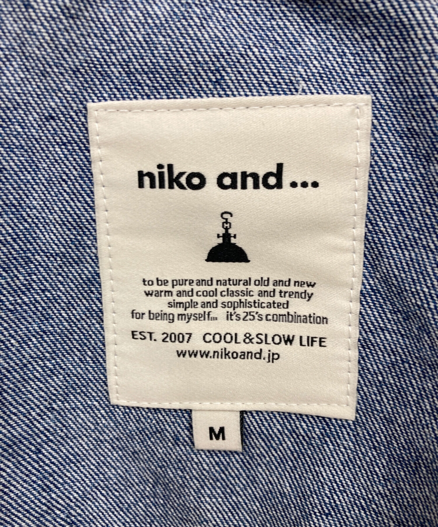 中古・古着通販】niko and (ニコアンド) デニムキルトドッキング
