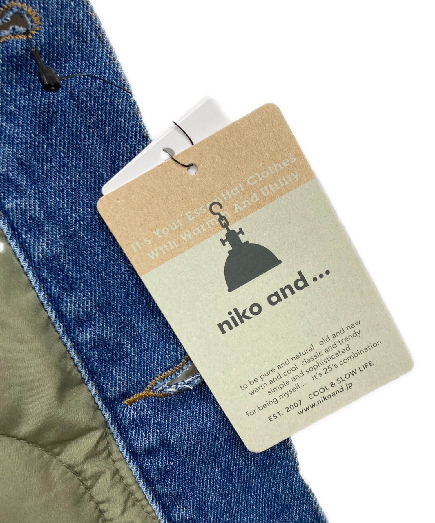 中古・古着通販】niko and (ニコアンド) デニムキルトドッキング