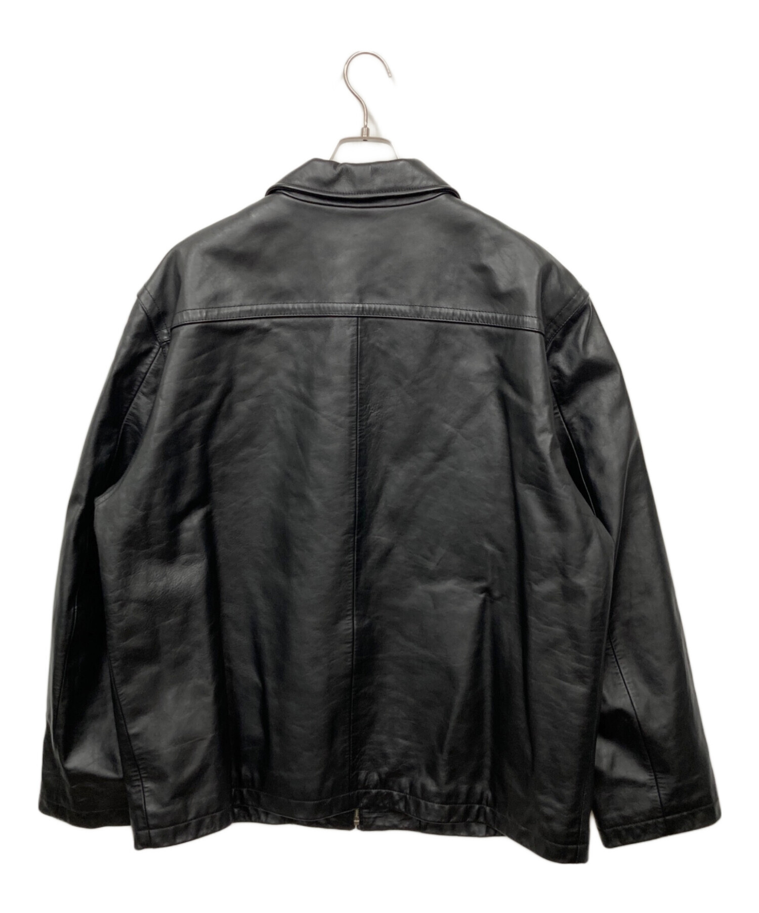 中古・古着通販】GAP (ギャップ) レザージャケット ブラック サイズ:XL