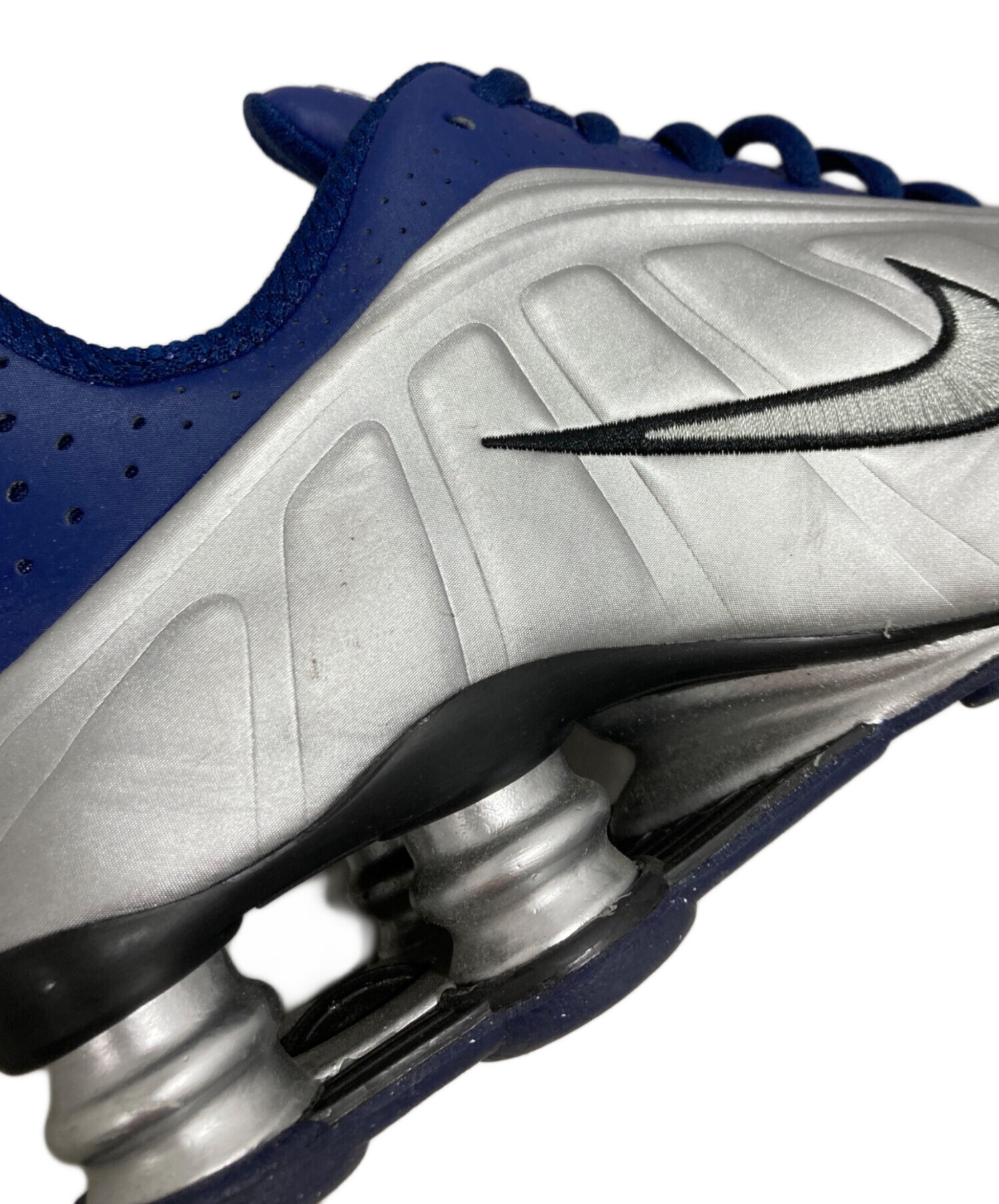 中古・古着通販】NIKE (ナイキ) スニーカー シルバー×ブルー サイズ